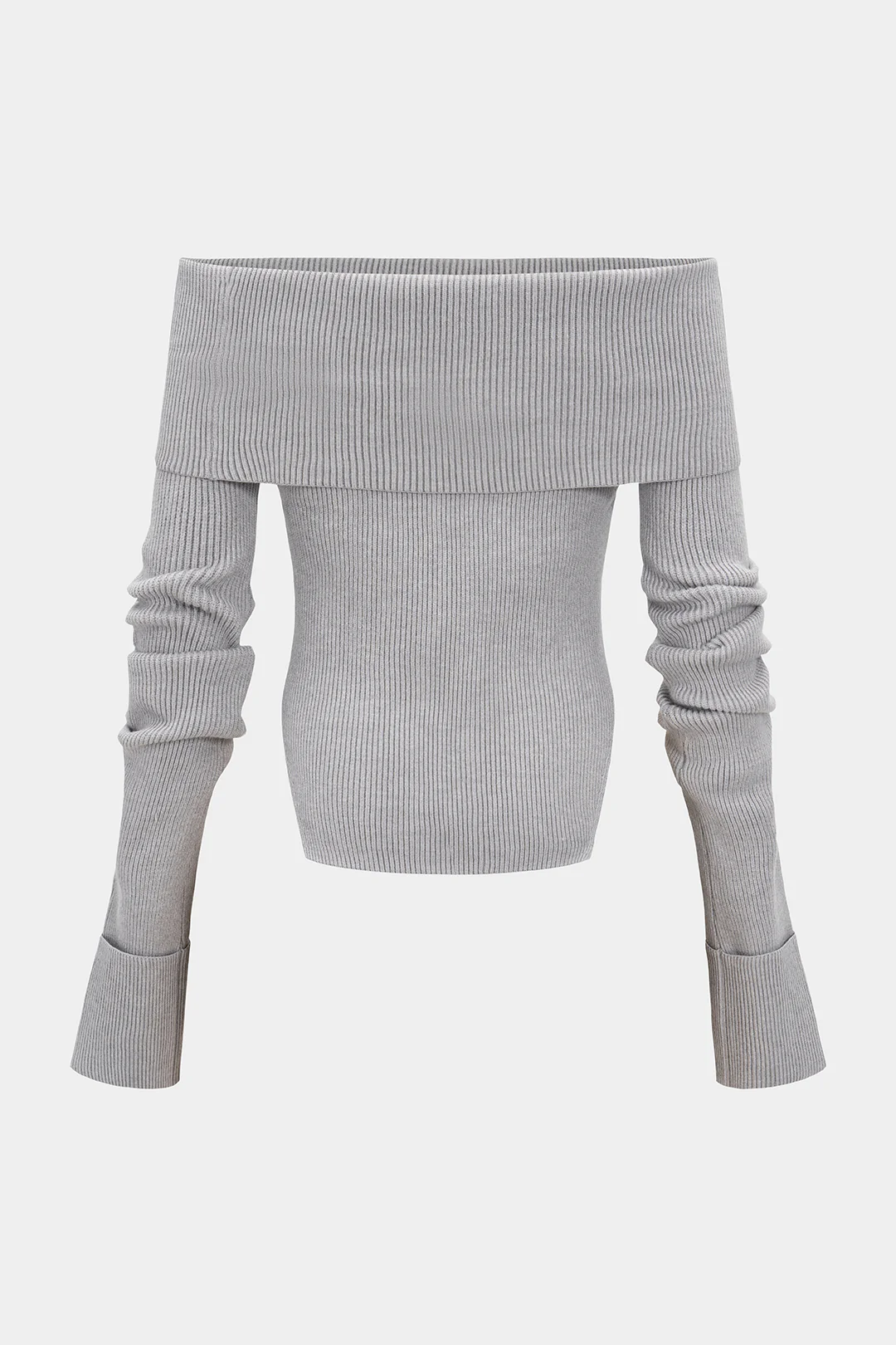 Knit Off Shoulder Long-Sleeve Top - Weenar