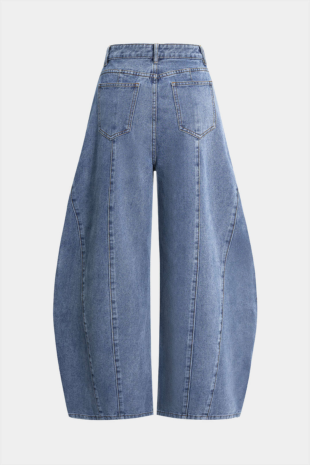 Denim Washed Barrel Jeans - Weenar