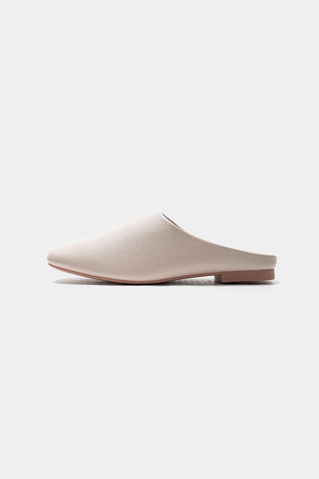 Leather Square Toe Flats - Weenar