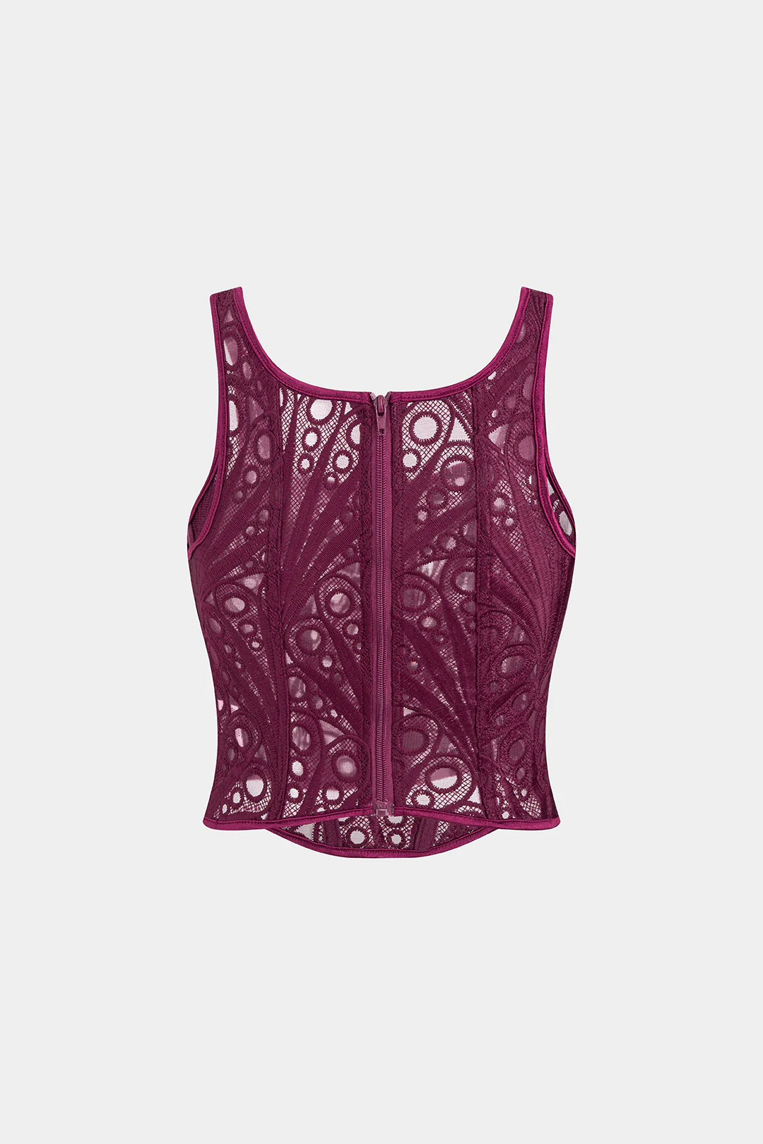 Lace Cut Out Tank Top - Weenar