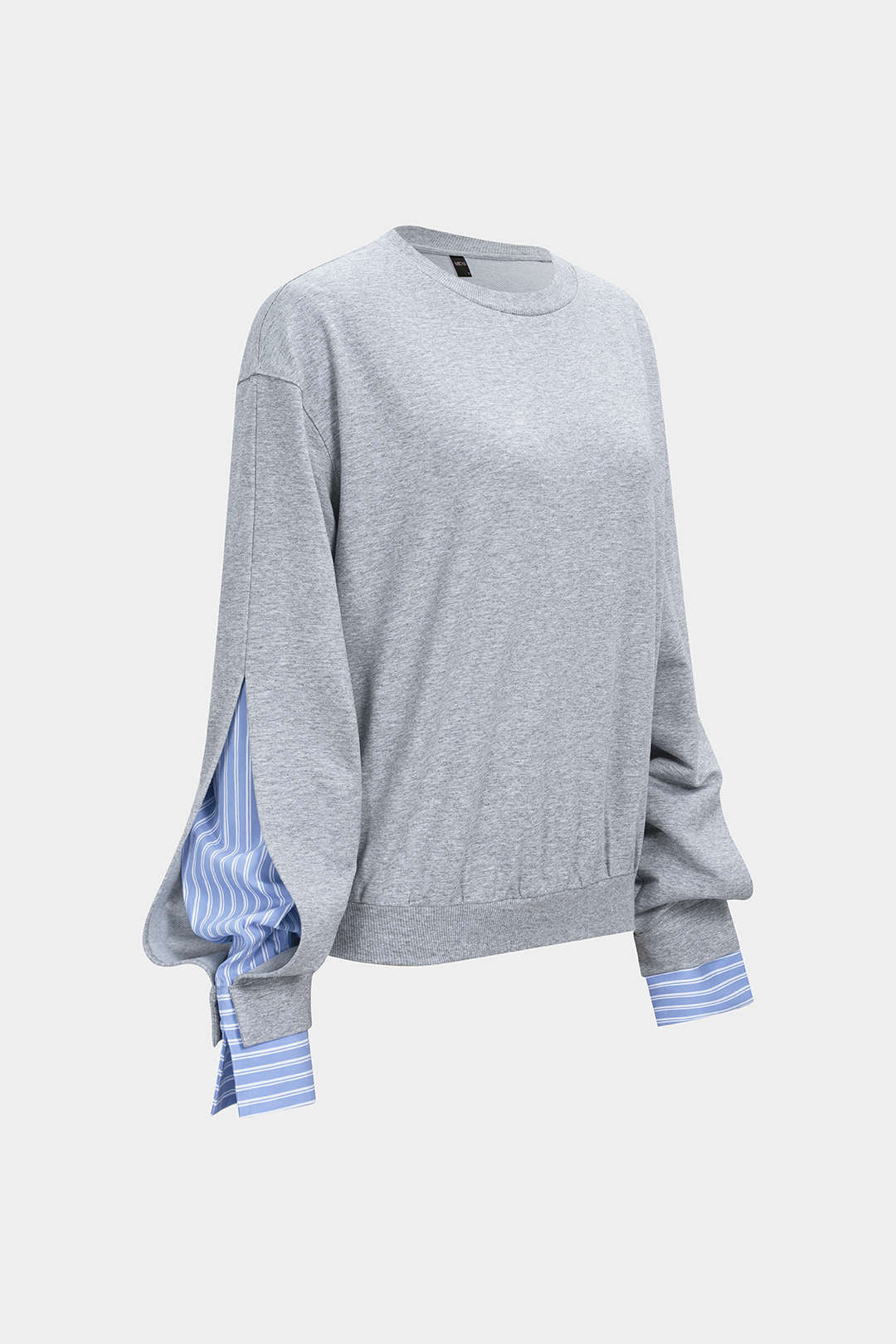 Patchwork Round Neck Sweatshirt - Weenar
