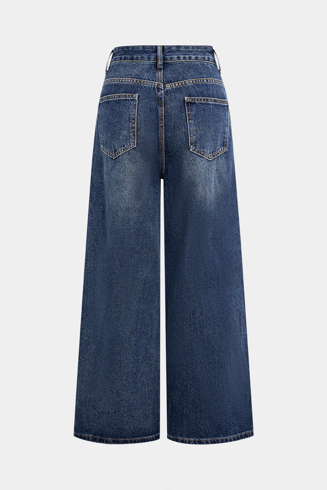 Denim Pocket Asymmetrical Jeans - Weenar