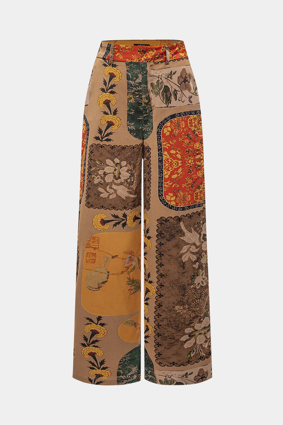 Floral Print Pocket Trousers - Weenar