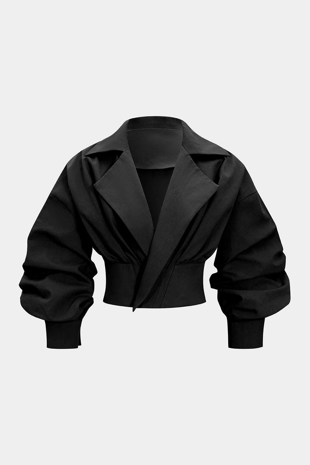 Ruched V-Neck Jacket - Weenar