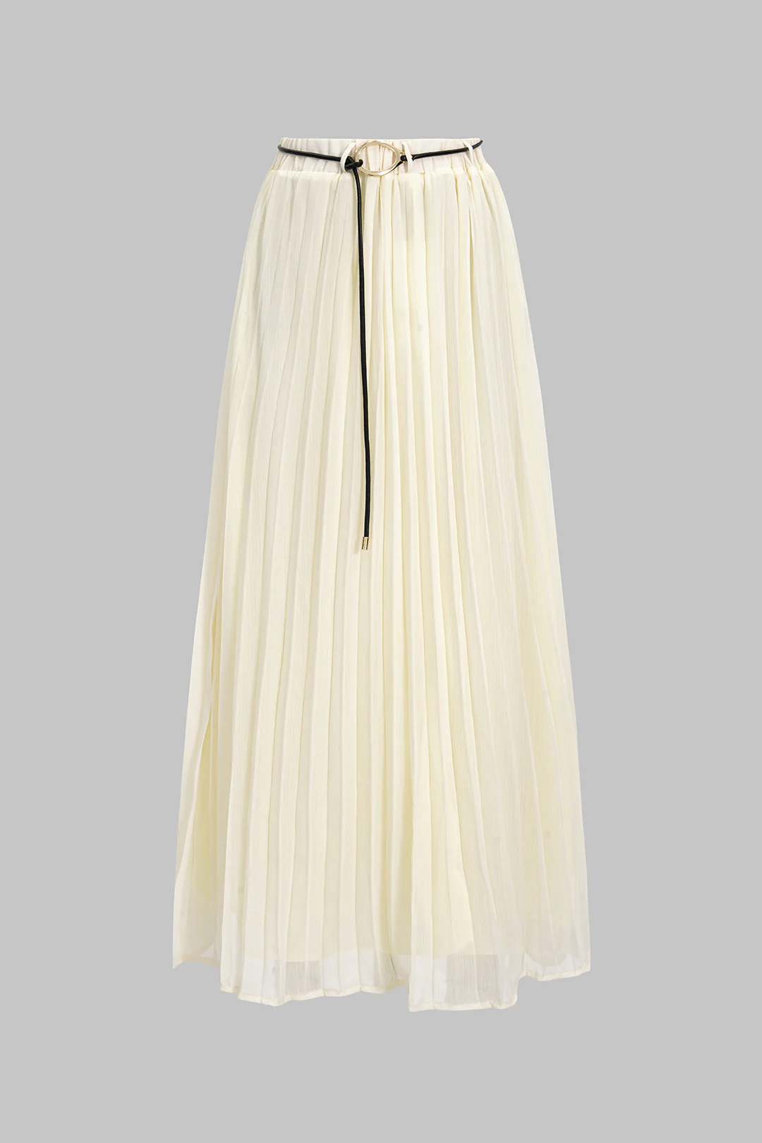 Chiffon Pleated Midi Skirt - Weenar