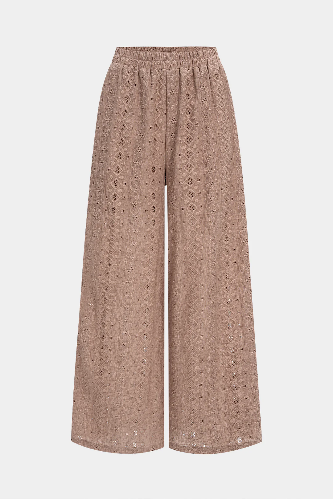 Cut Out Embroidery Trousers - Weenar