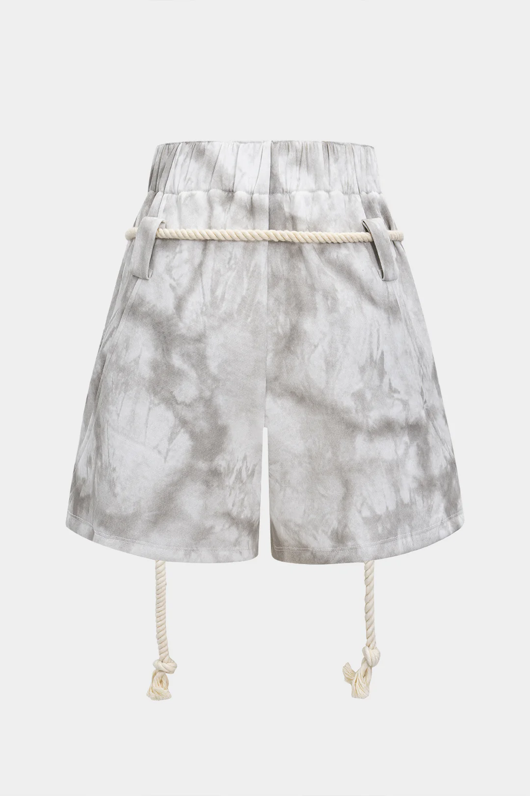 Watercolor Print Tie-Up Shorts - Weenar