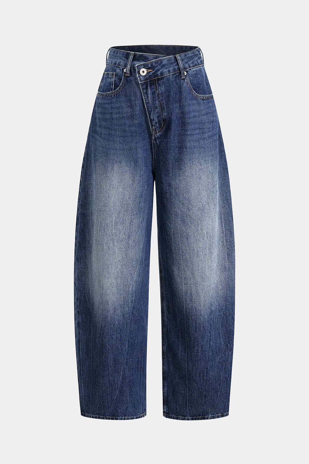 Denim Asymmetrical High Waist Jeans - Weenar