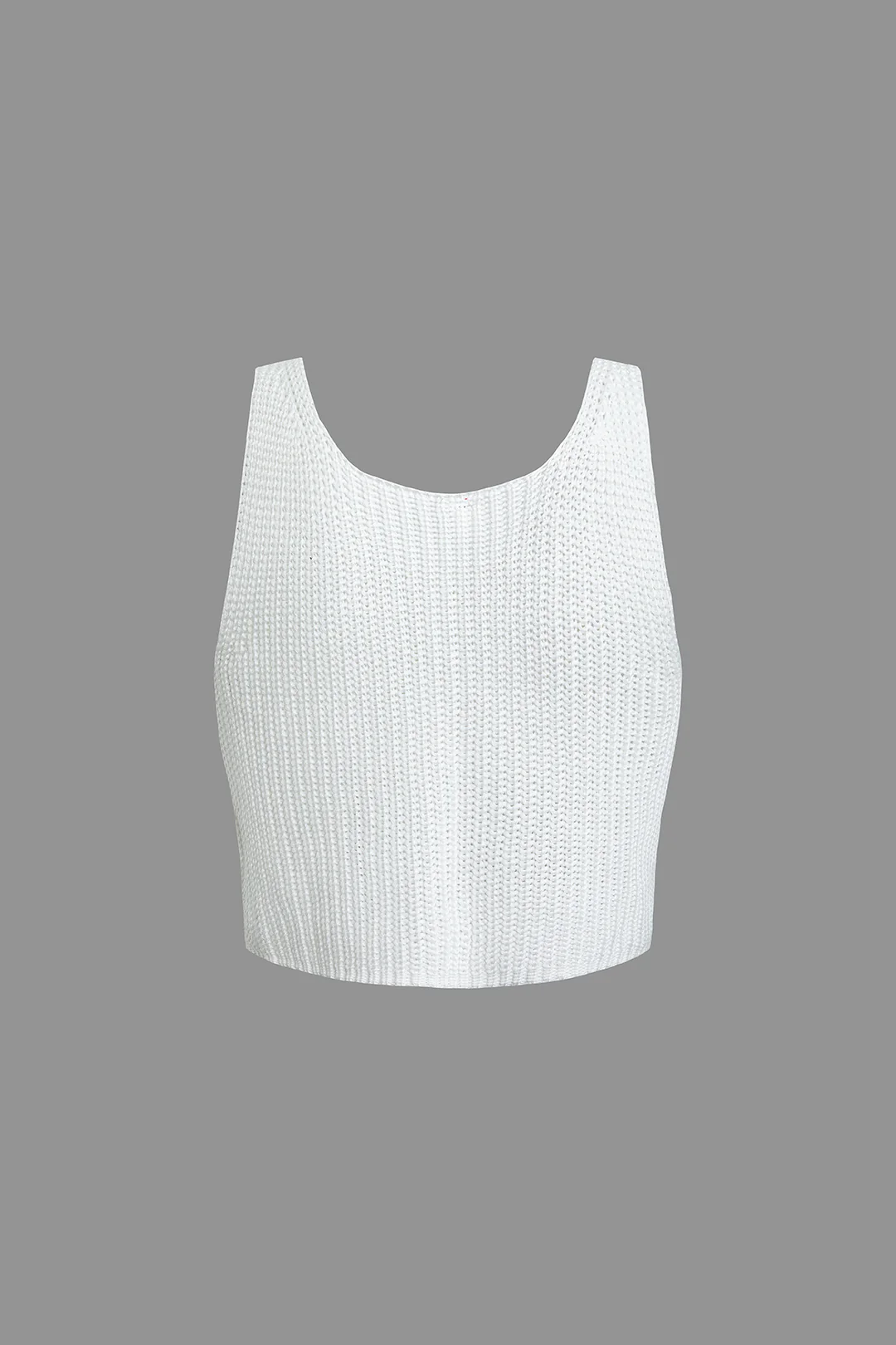 Hollow Out V-Neck Vest - Weenar