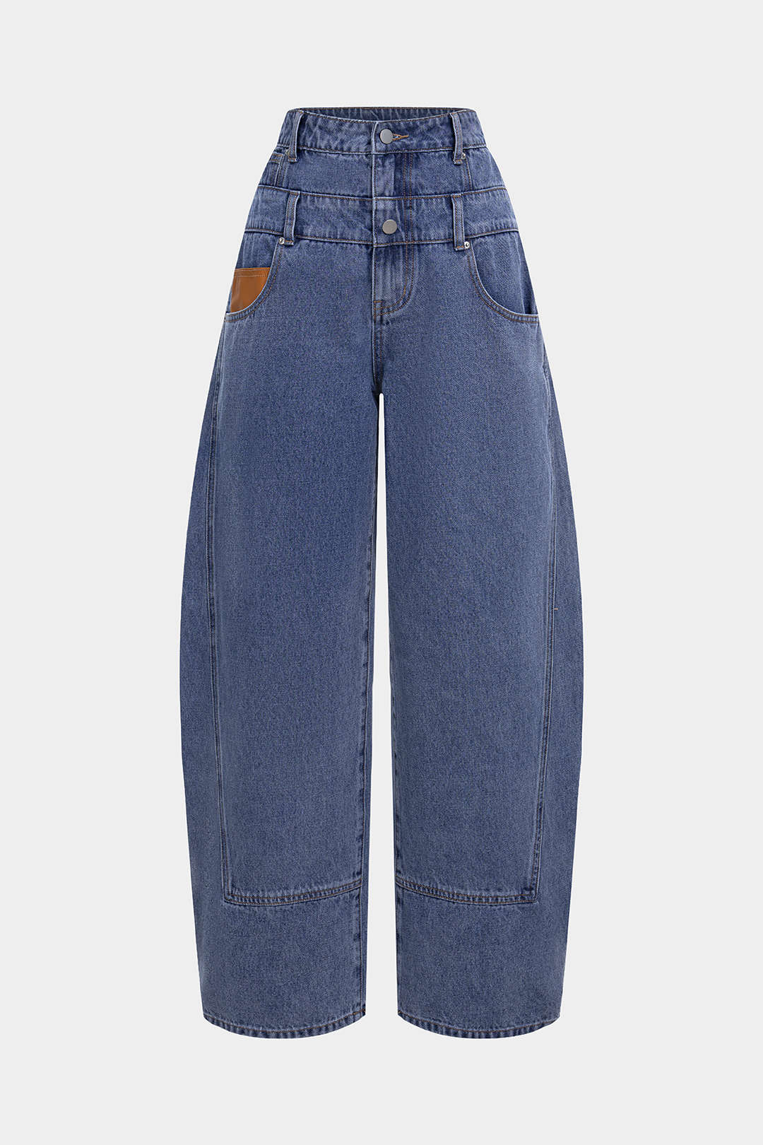 Denim Seamdetail High Waist Jeans - Weenar