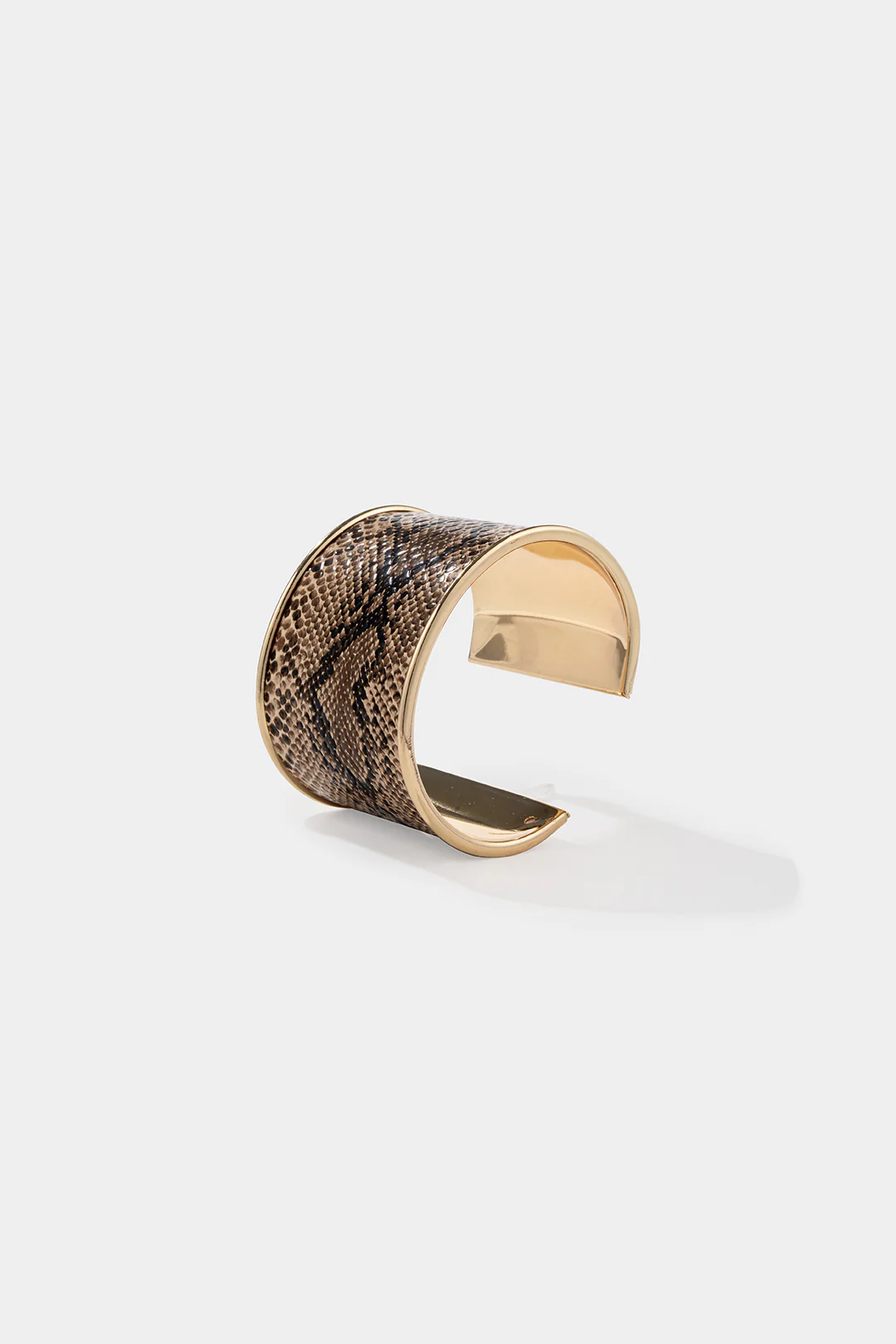 Snake Skin Print Open Bracelet - Weenar