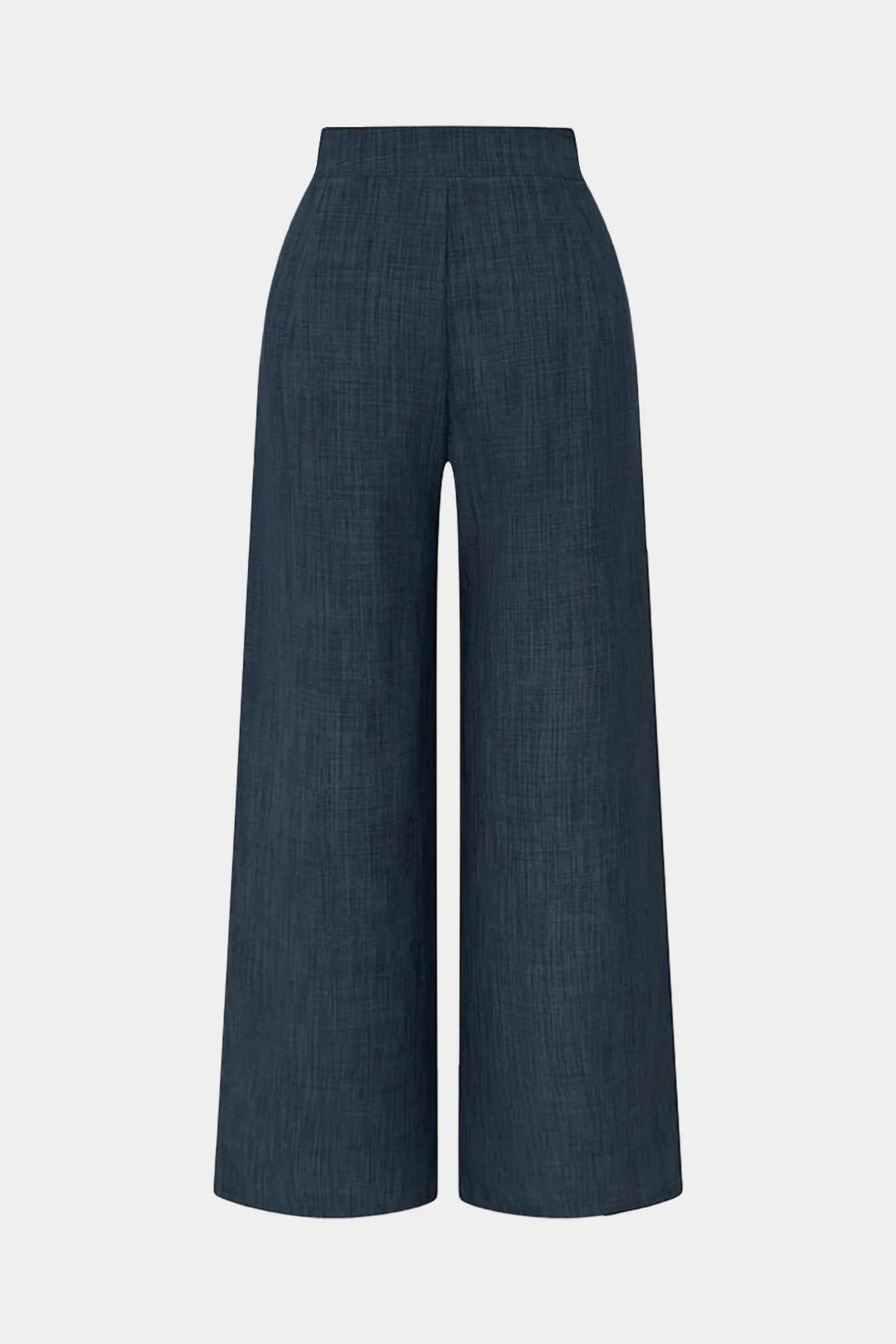 Metallic Decor Asymmetrical Wide-Leg Pants - Weenar