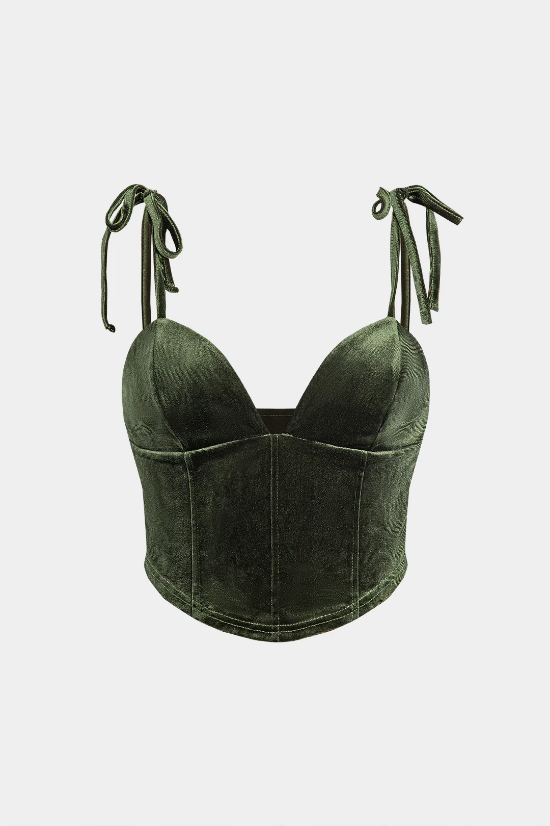 Velvet Tie Up Cami Top - Weenar