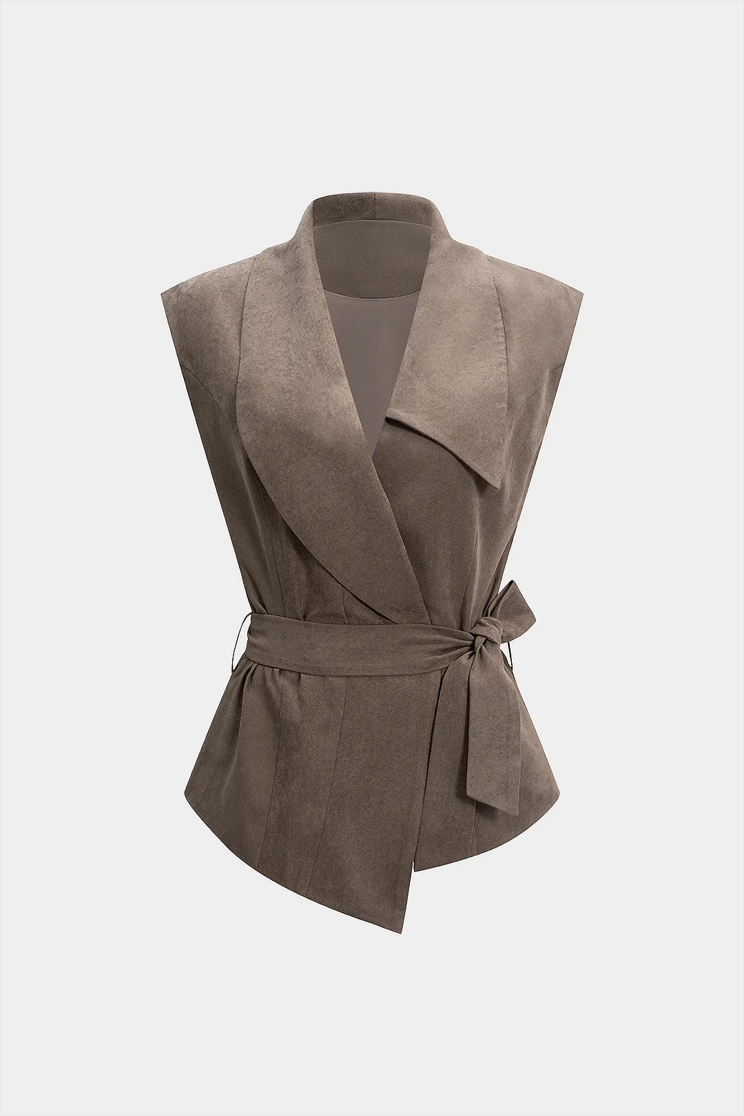 Tie Front Asymmetrical Tank Top - Weenar