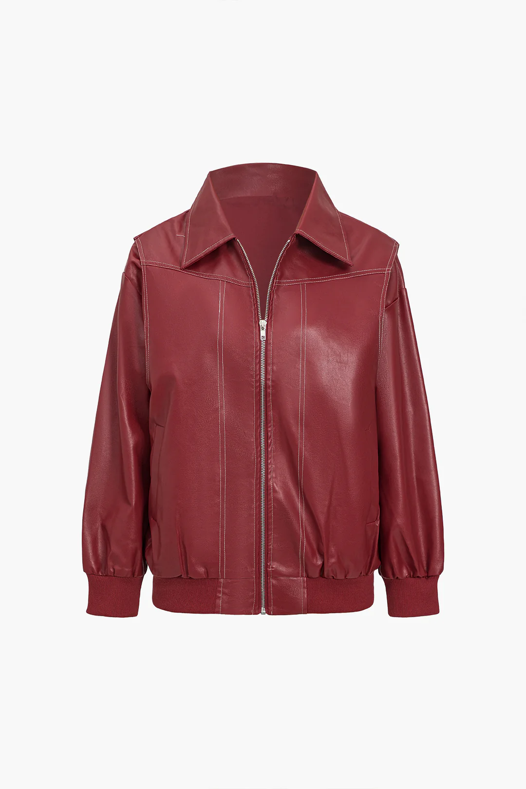 Collared Zipper Jacket - Weenar