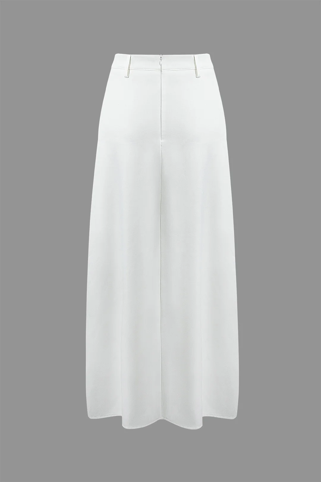 Solid Zipper Low Waist Skirt - Weenar