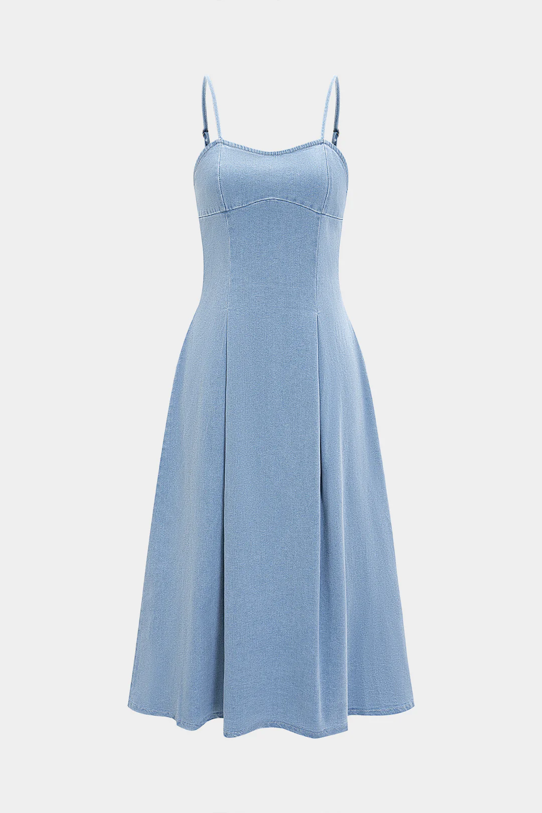 Denim Sleeveless Maxi Dress - Weenar