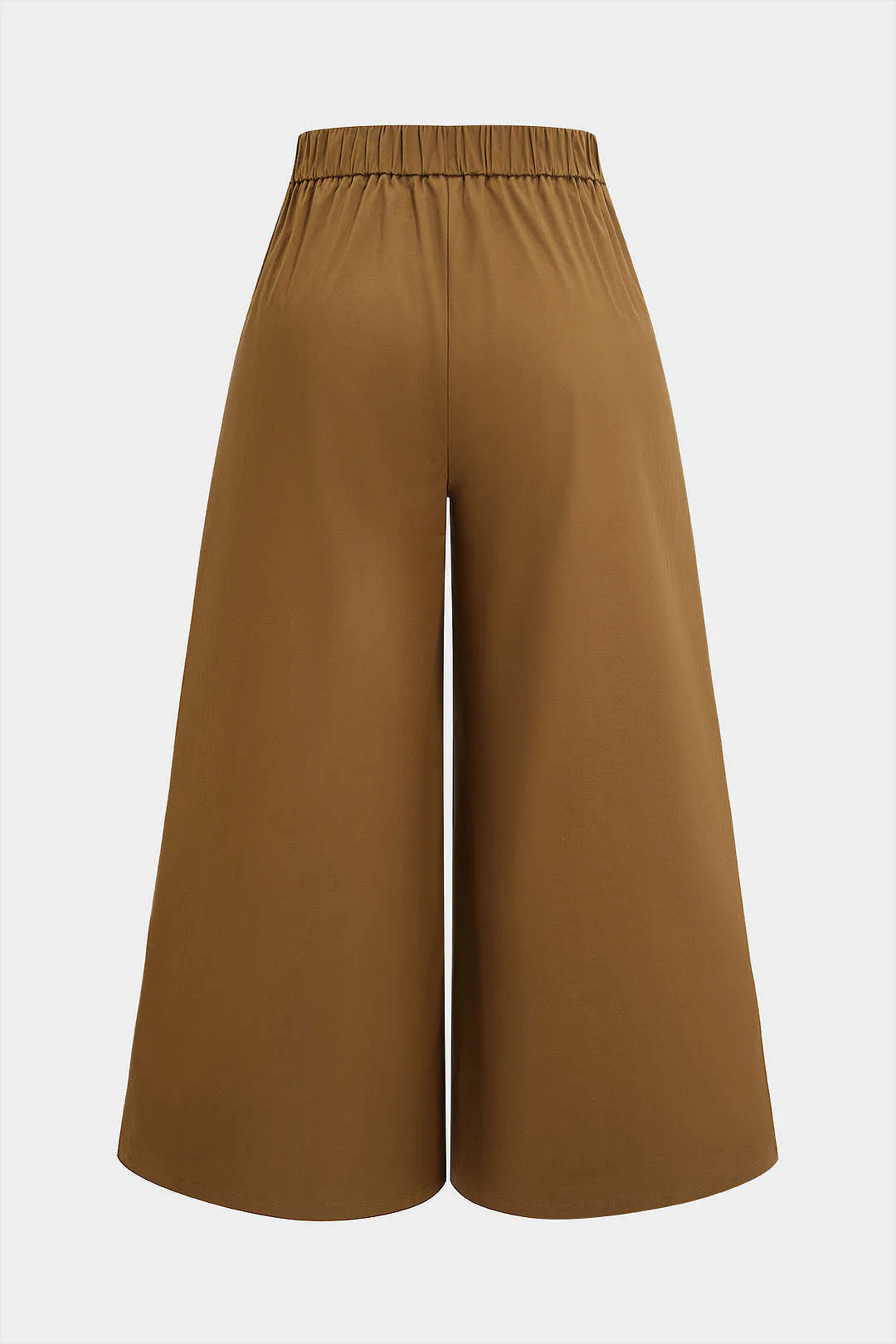 Plus Size Ruched Zipper Detailed Trousers - Weenar
