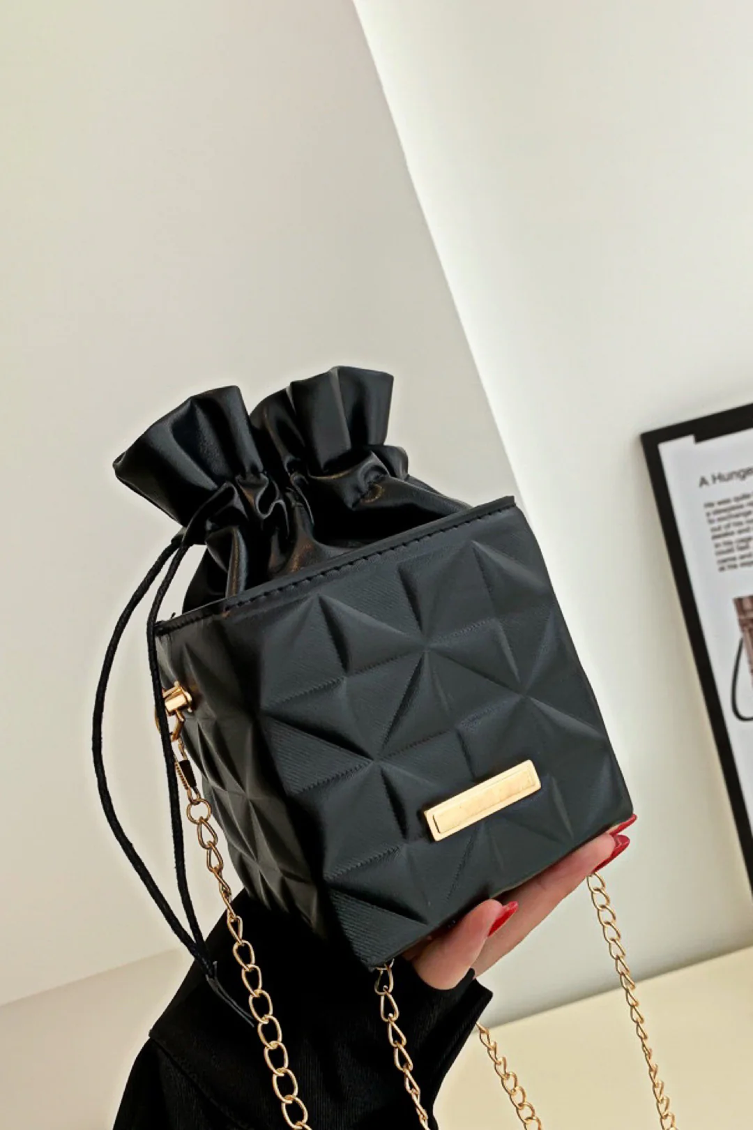 Faux Leather Cross-Body Bag - Weenar