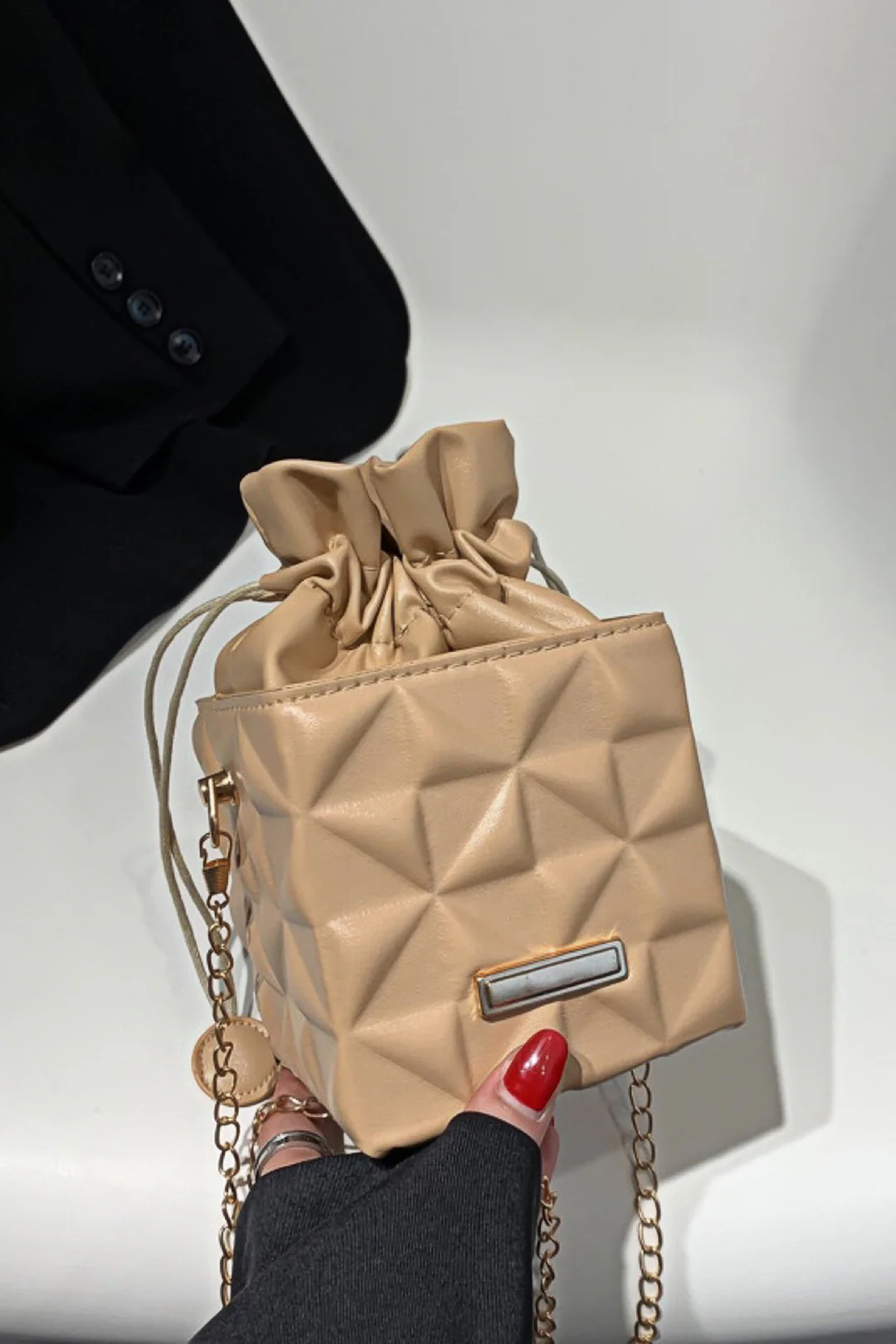 Faux Leather Cross-Body Bag - Weenar