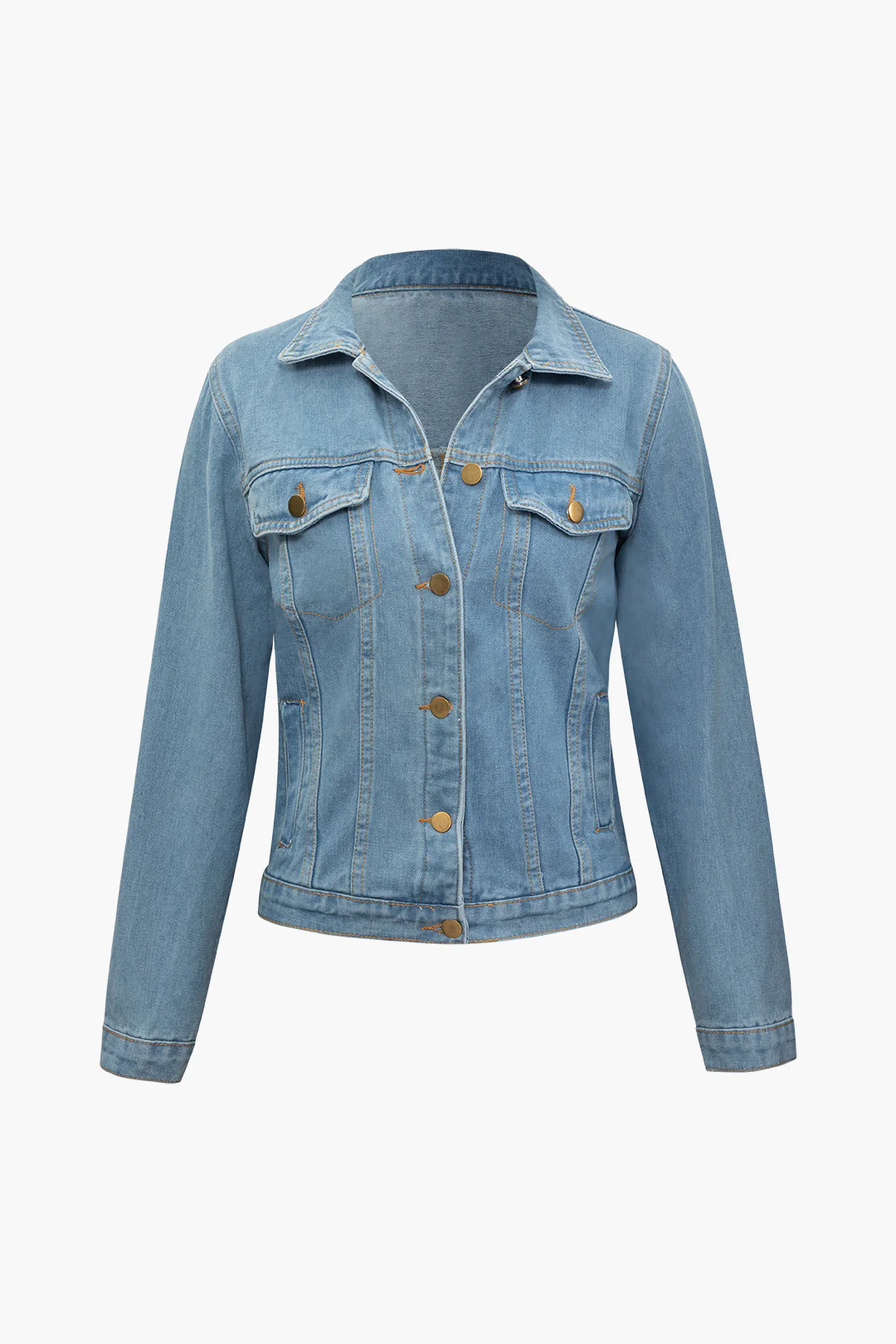 Denim Button Pocket Ripped Fringe Outerwear - Weenar