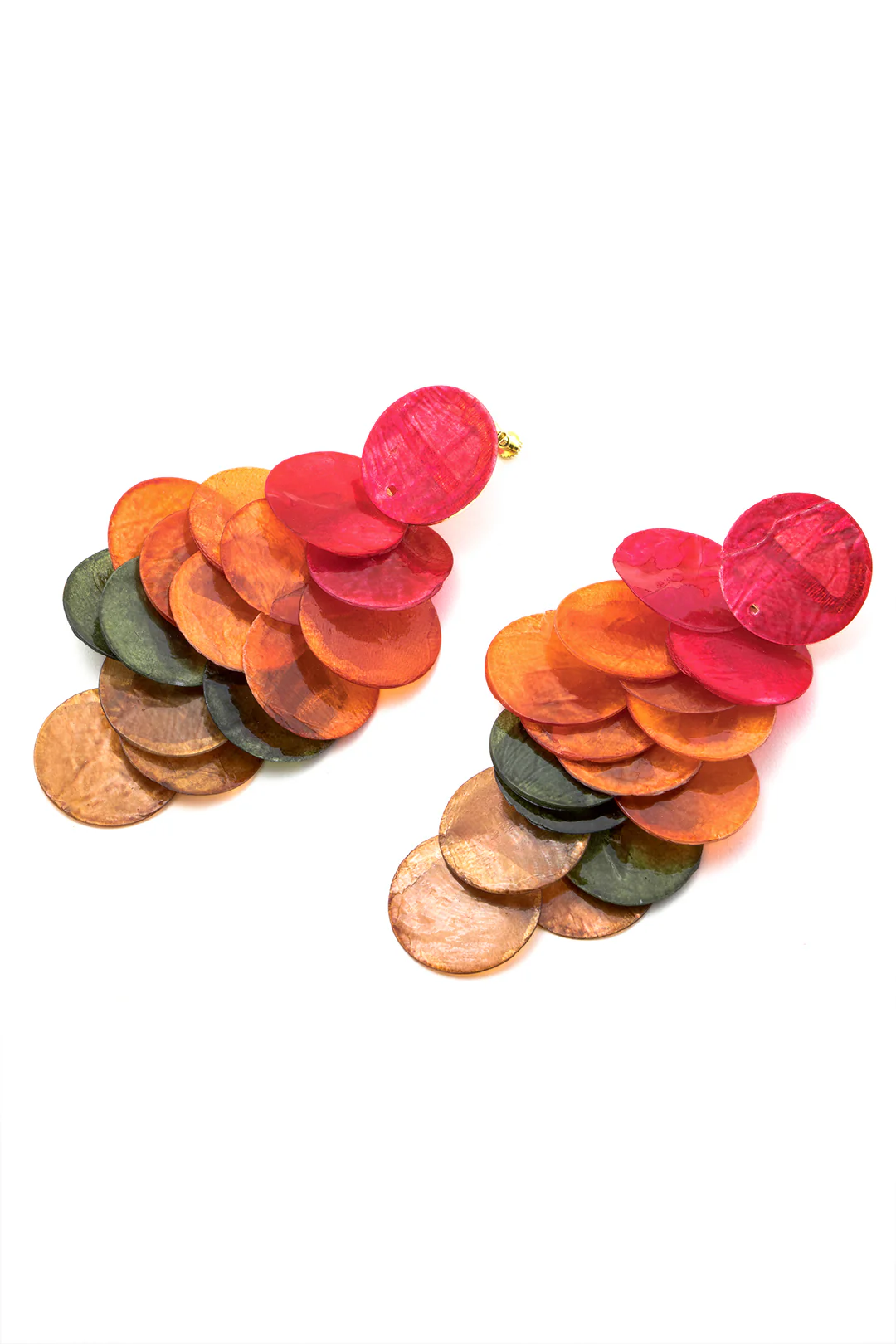 Shell Fringe Clip Earrings - Weenar