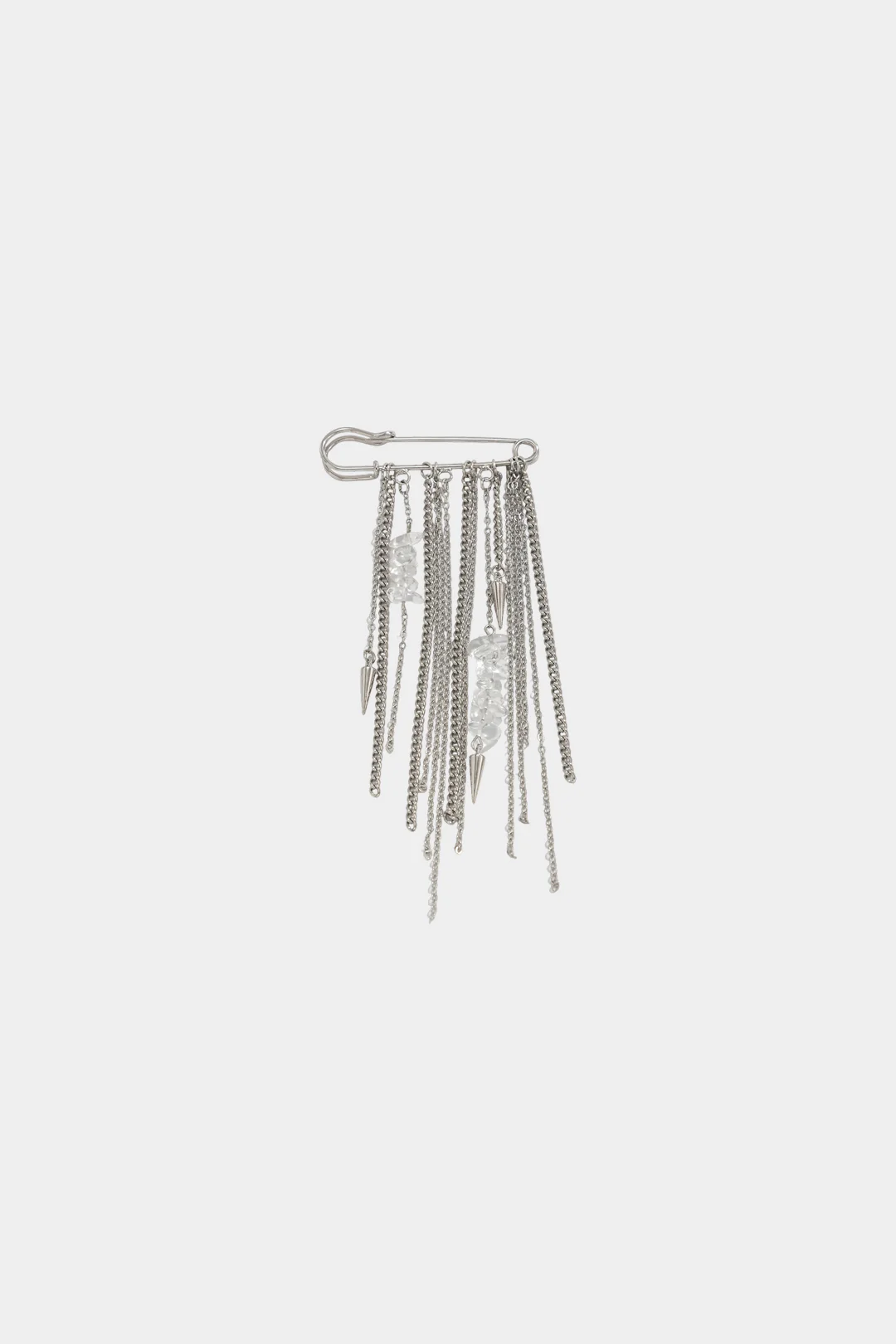 Turquoise Chain Stud Multilayer Tassel Safety Pin Anklet - Weenar