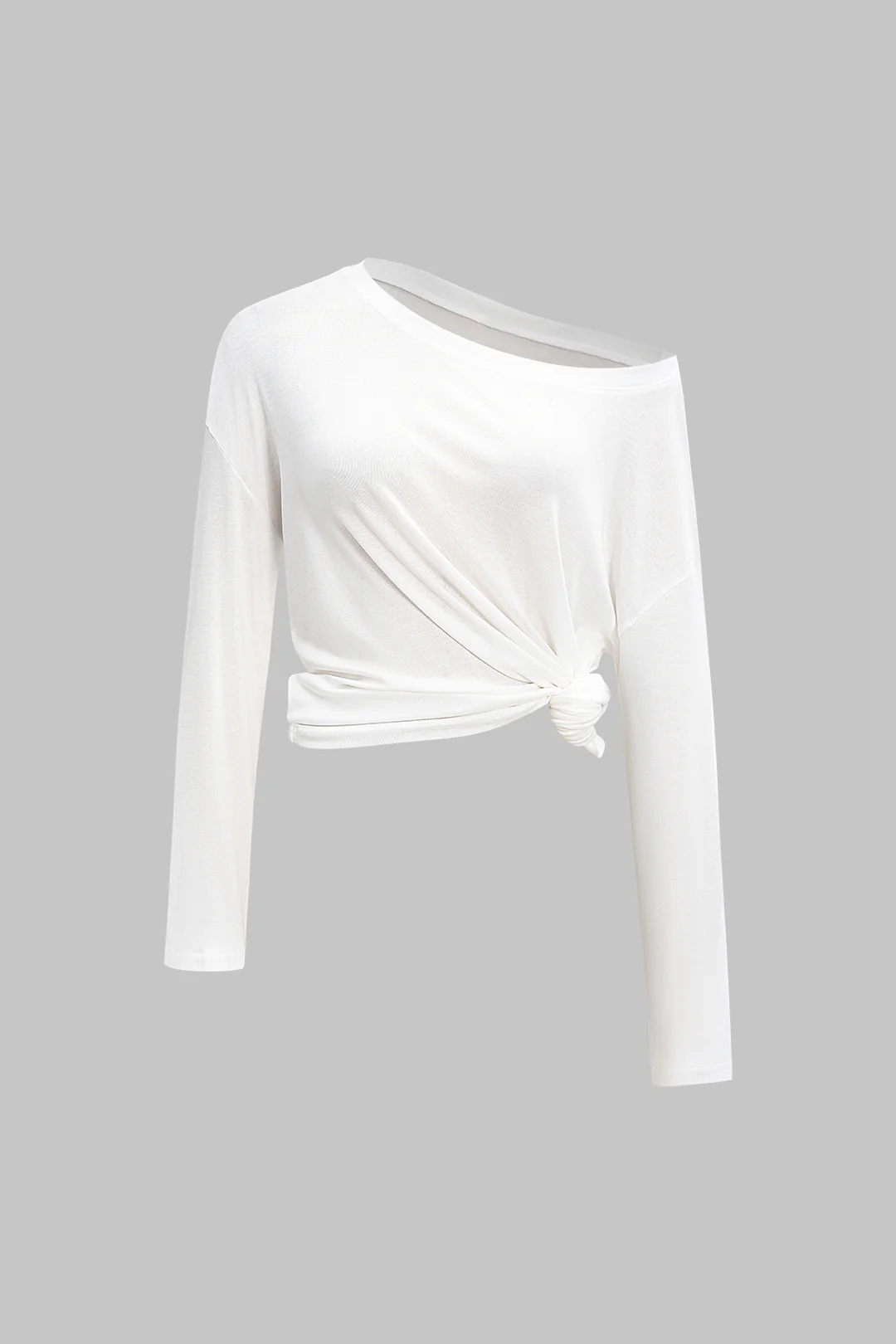 One Shoulder Long-Sleeve Top - Weenar