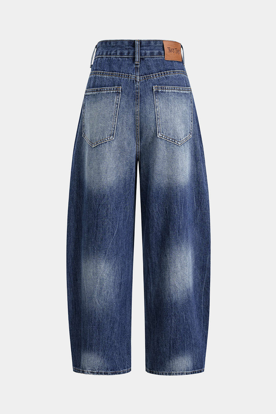 Denim Asymmetrical High Waist Jeans - Weenar