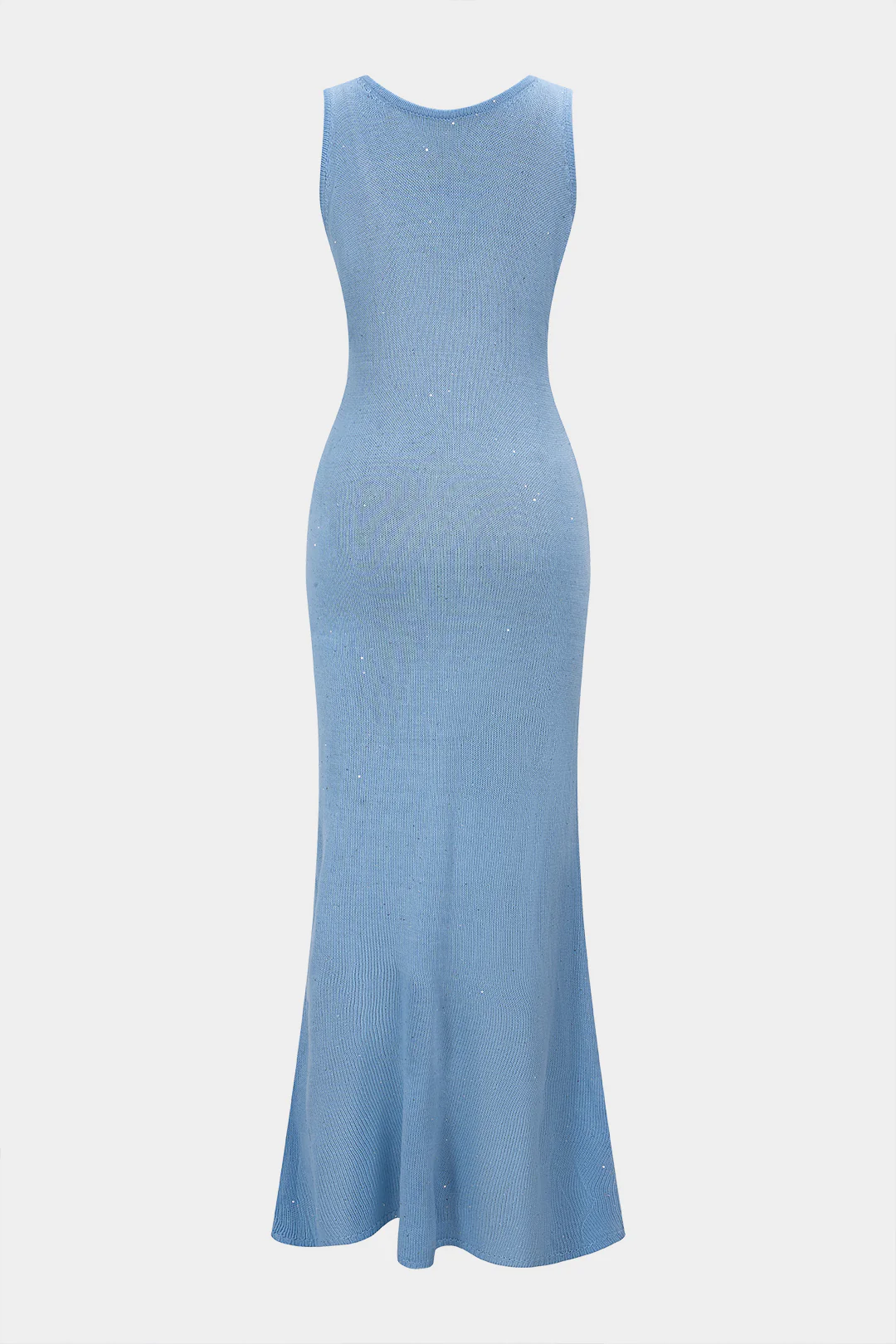 Sequin U-Neck Sleeveless Maxi Dress - Weenar
