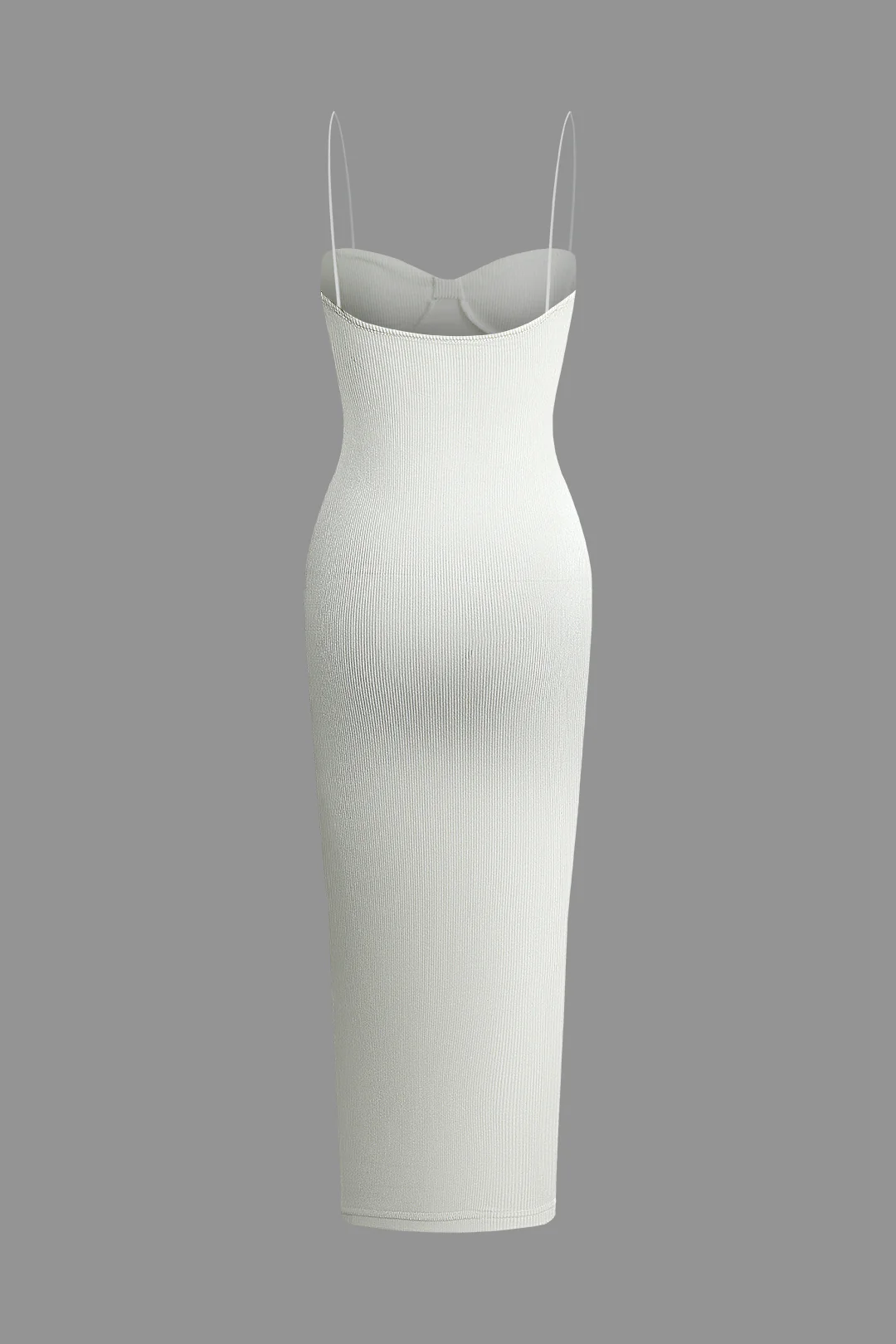 Ribbed Sleeveless Midi Dress - Weenar