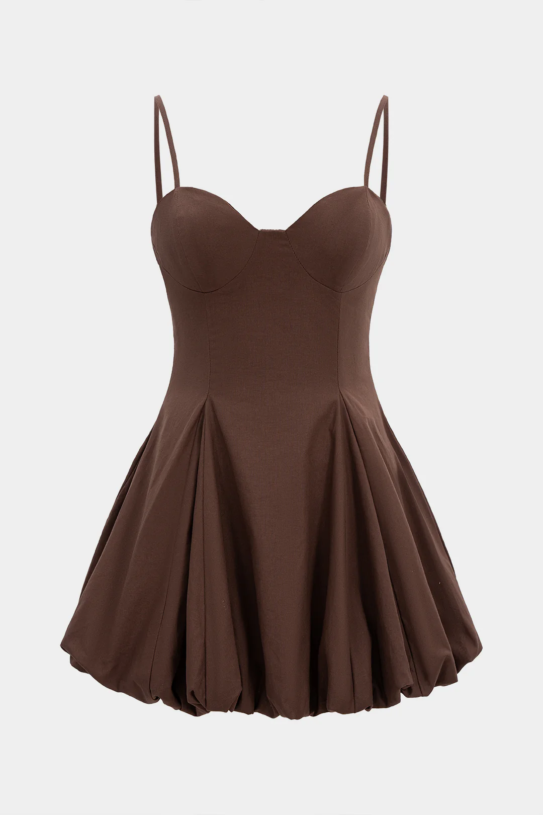 Ruched Zipper Slip Sleeveless Mini Dress - Weenar