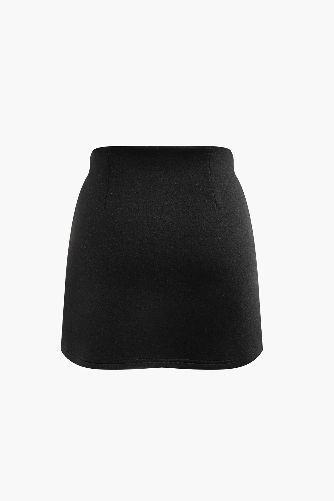 Solid Cami Top And Fake Pockets Skirt Set - Weenar
