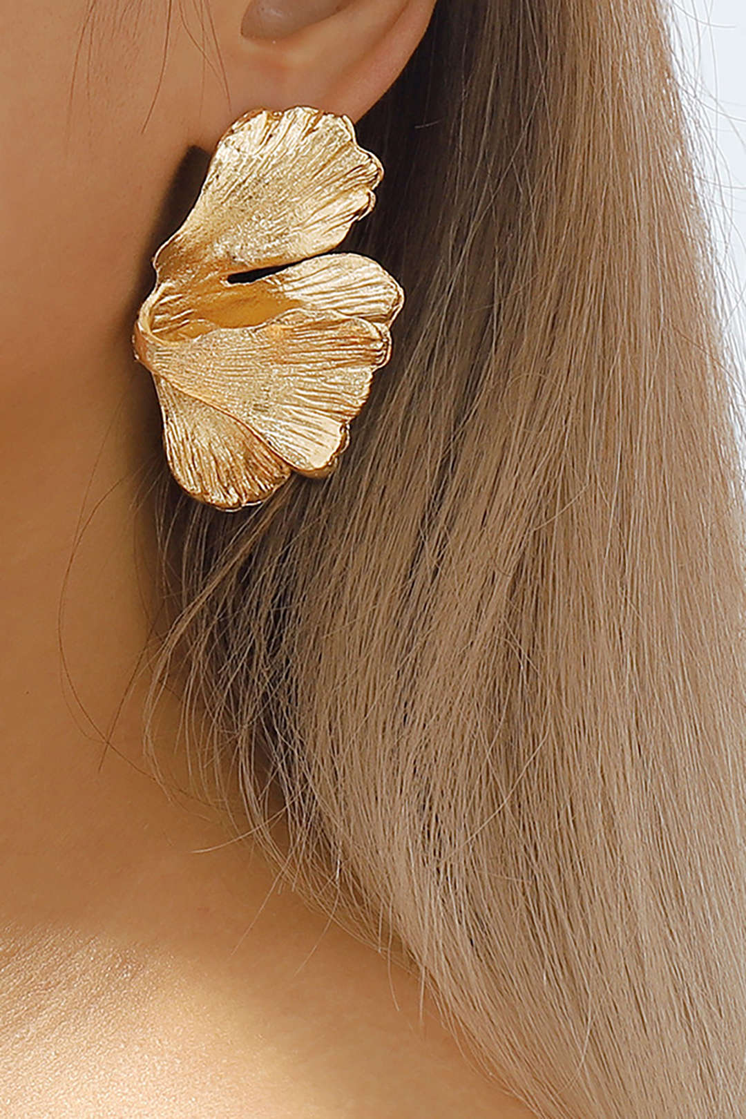 Alloy Ginkgo Leaf Earrings - Weenar