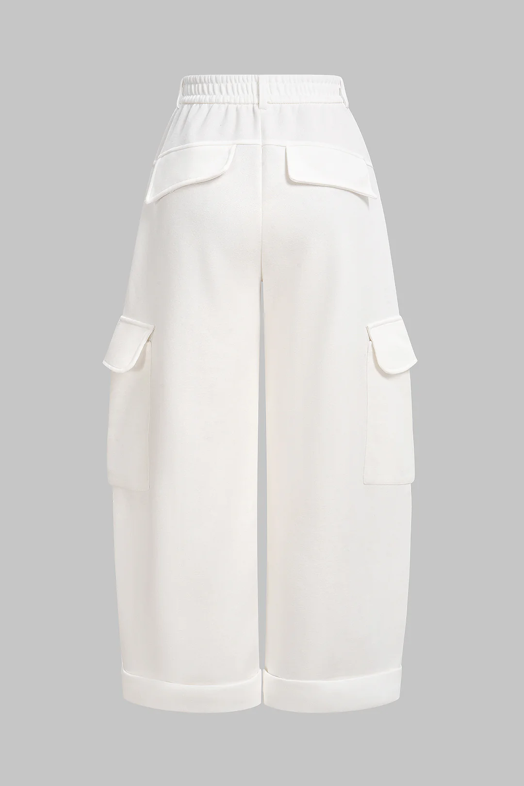 Pocket High Waist Wide Leg Pants - Weenar