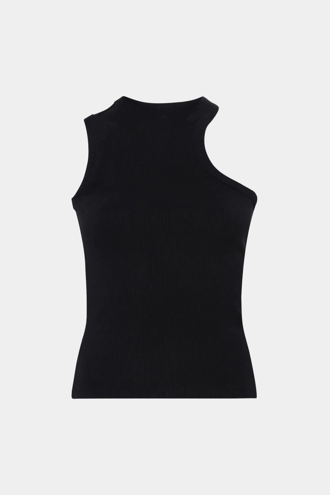 Plus Size Letter Print Asymmetrical Tank Top - Weenar