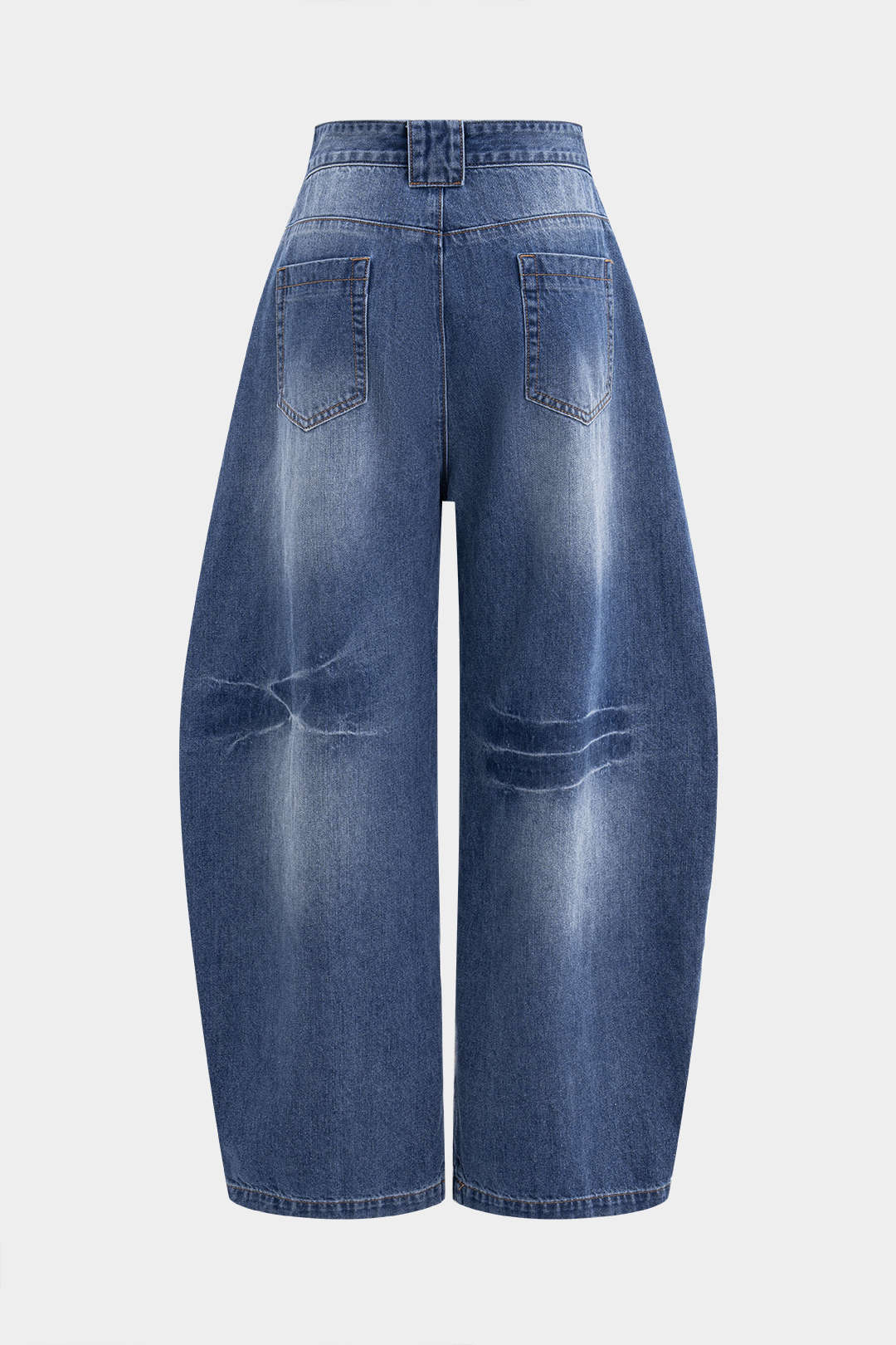 Denim Wide Leg Barrel Jeans - Weenar