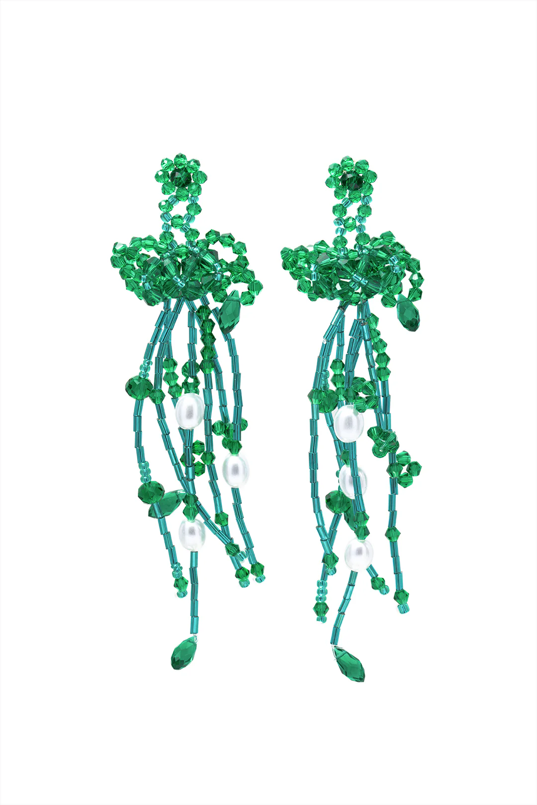 Glass Tassel Earrings - Weenar