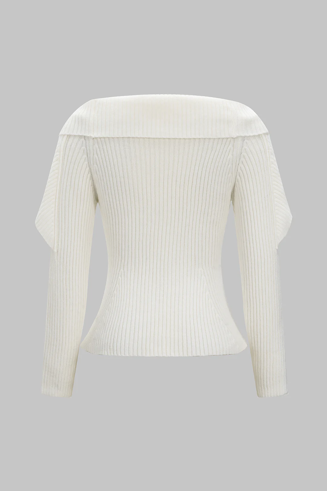 Knit Ribbed Long-Sleeve Top - Weenar