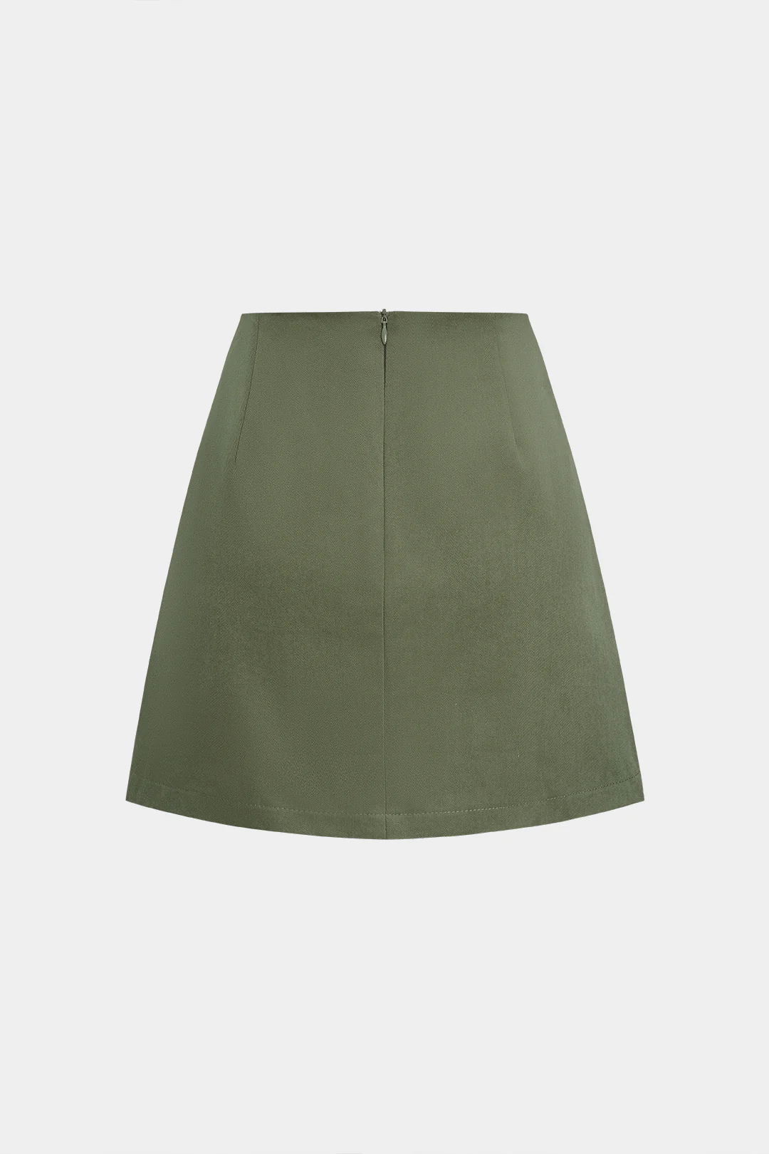 Asymmetrical Button Mini Skirt - Weenar