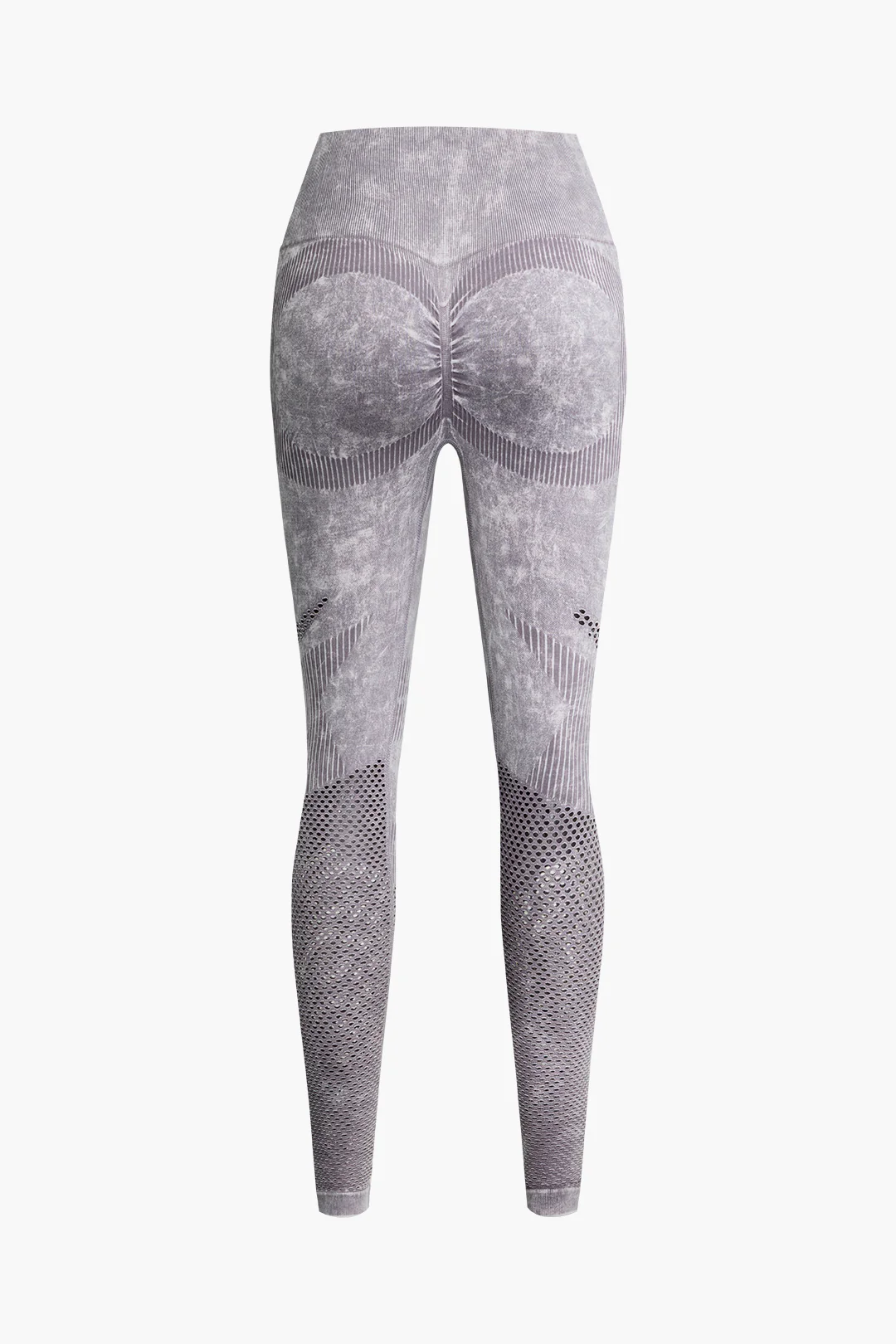 Abstract Print High Waist Sports Leggings - Weenar