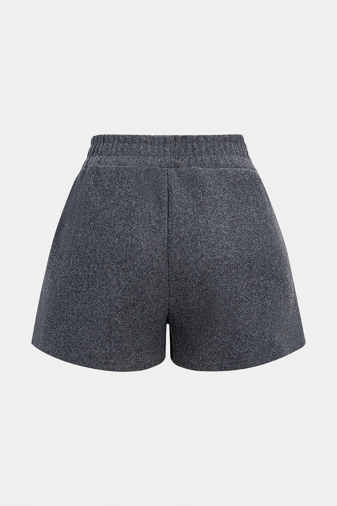 Fur Ball Pocket Wide Leg Shirred Waistband Shorts - Weenar