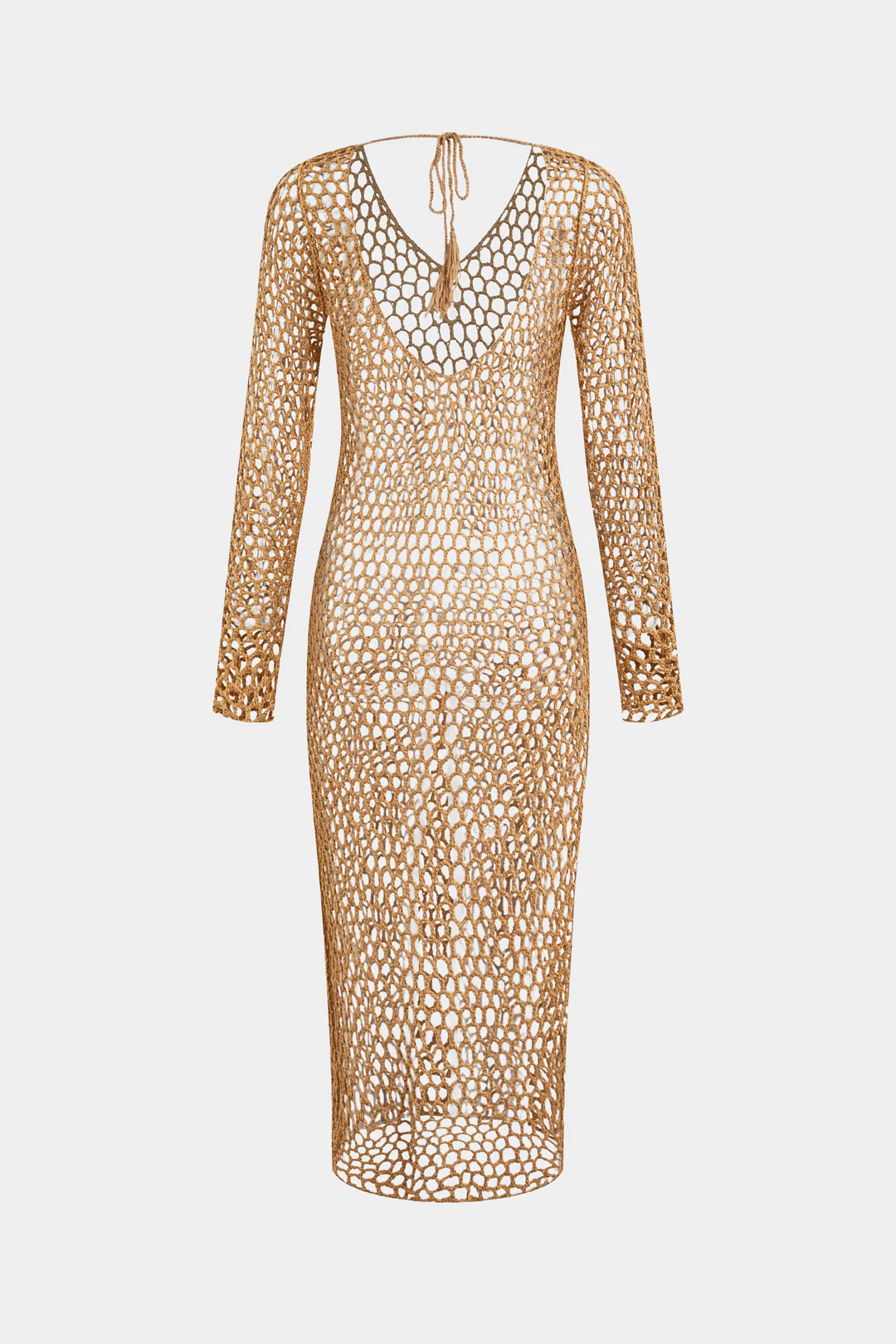 Knit Cut Out Tie-Up Dress - Weenar