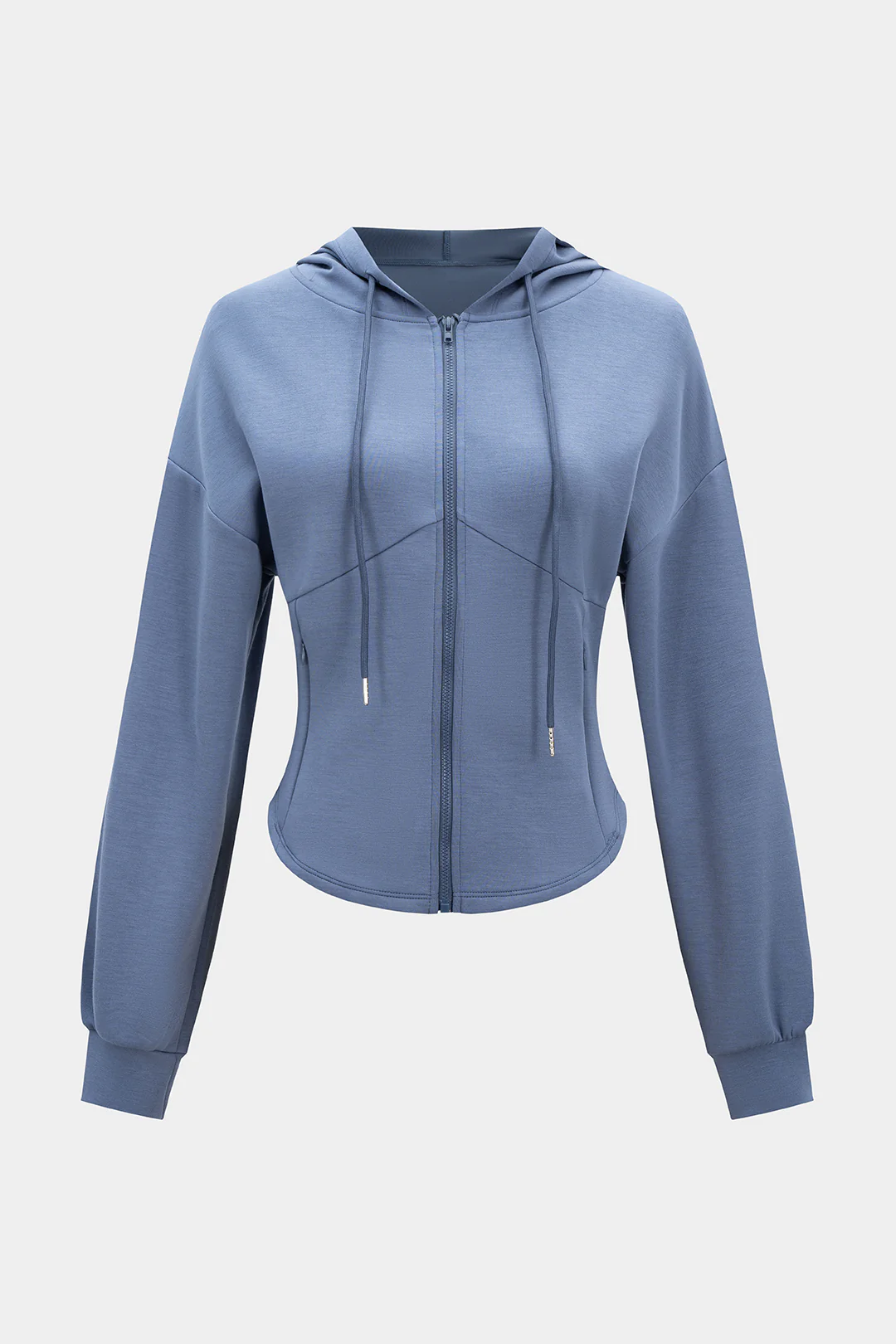 Zipper Drawstring Pocket Hoodie - Weenar