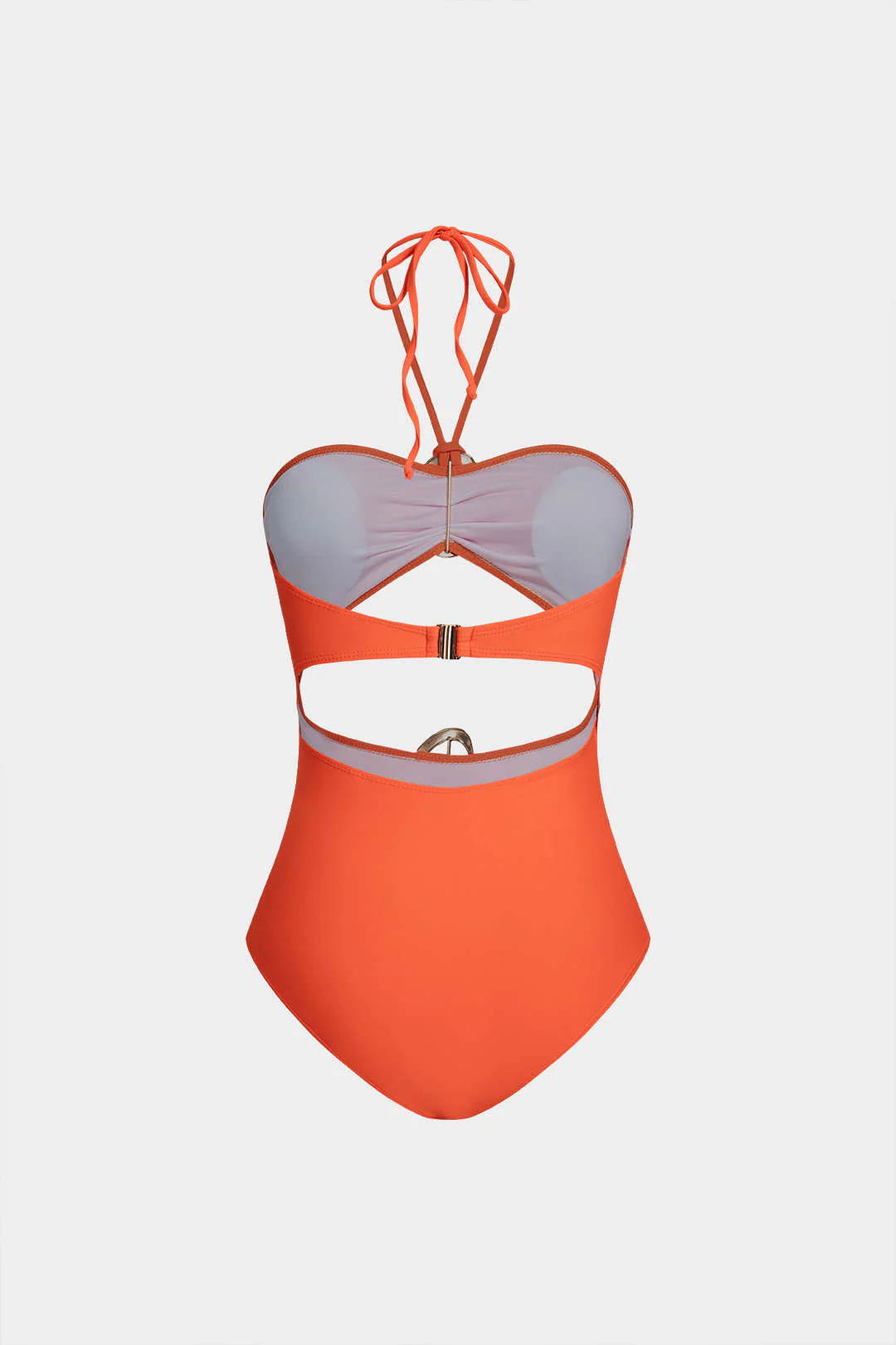 Halter Tie-Up Cut Out  Bikini Swimsuit - Weenar