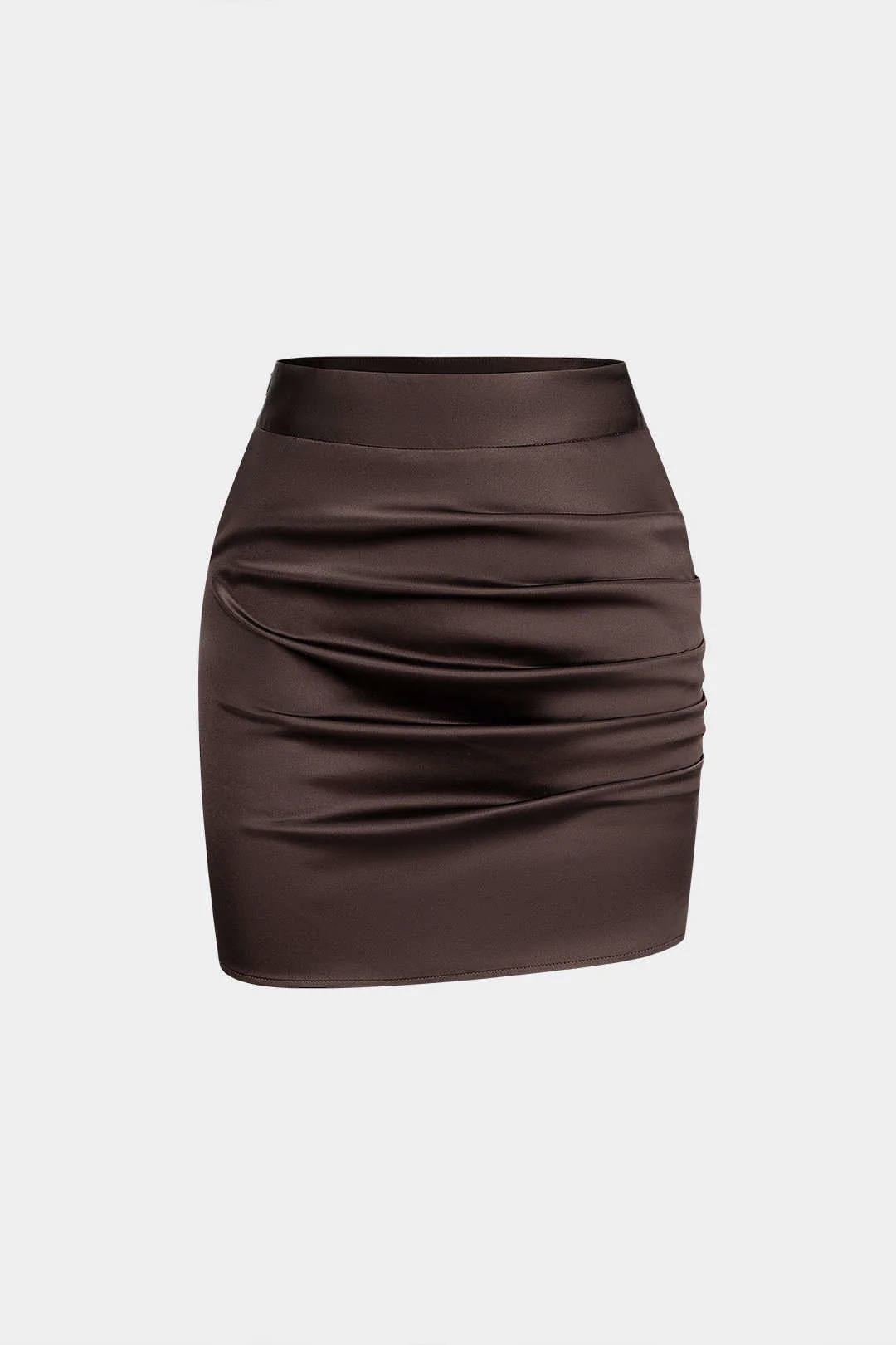 Satin Pleated Mini Skirt - Weenar