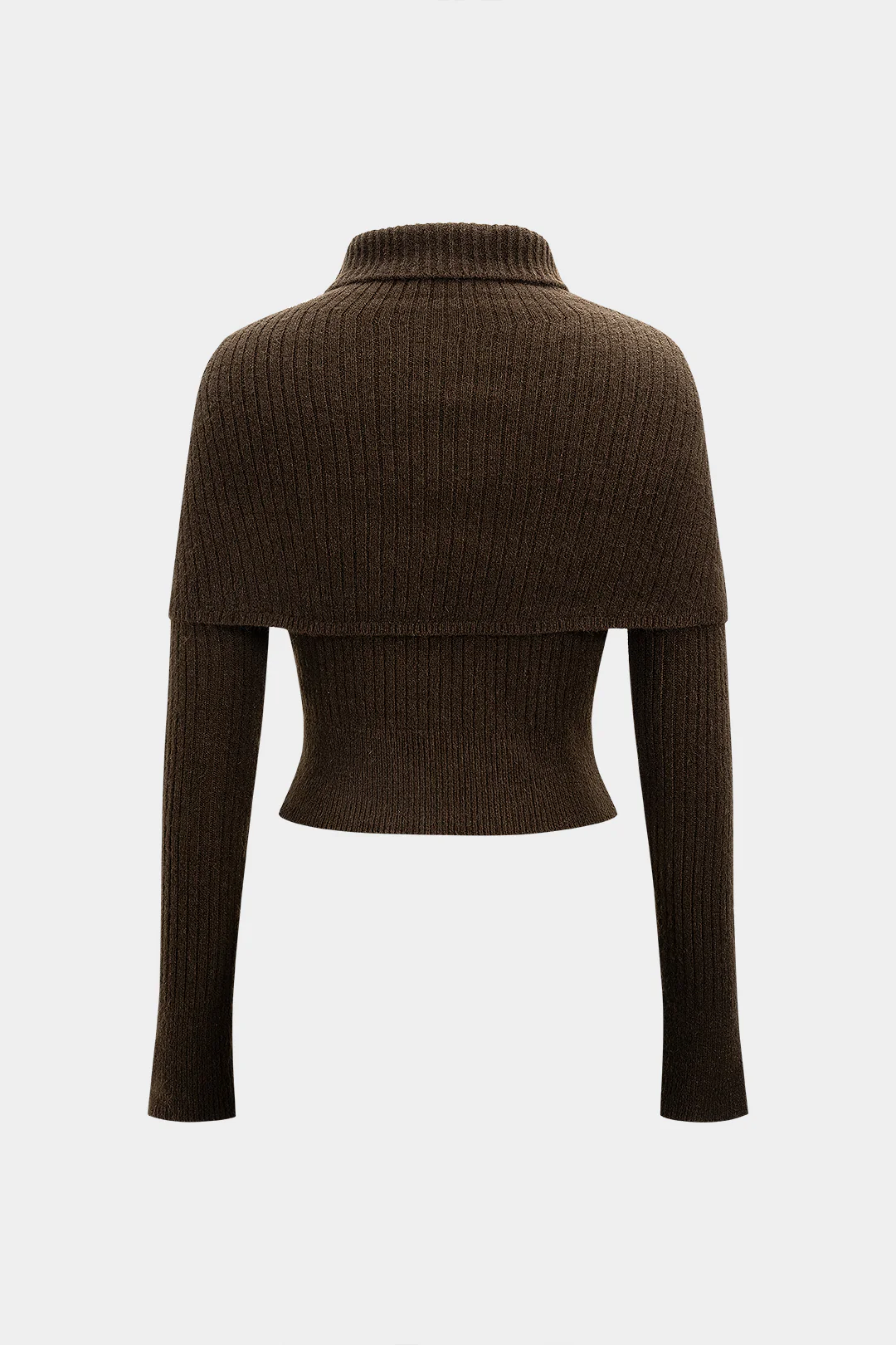 Sweater High Collar Long-Sleeve Top - Weenar