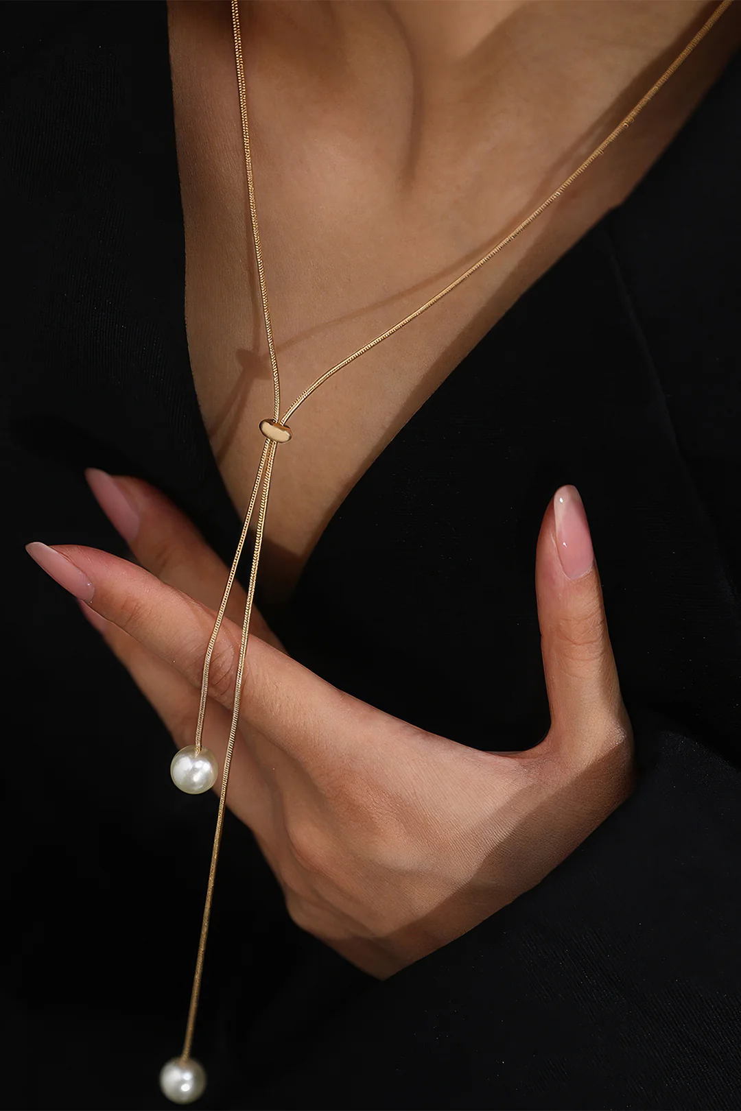 Pearl Adjustable Necklace - Weenar