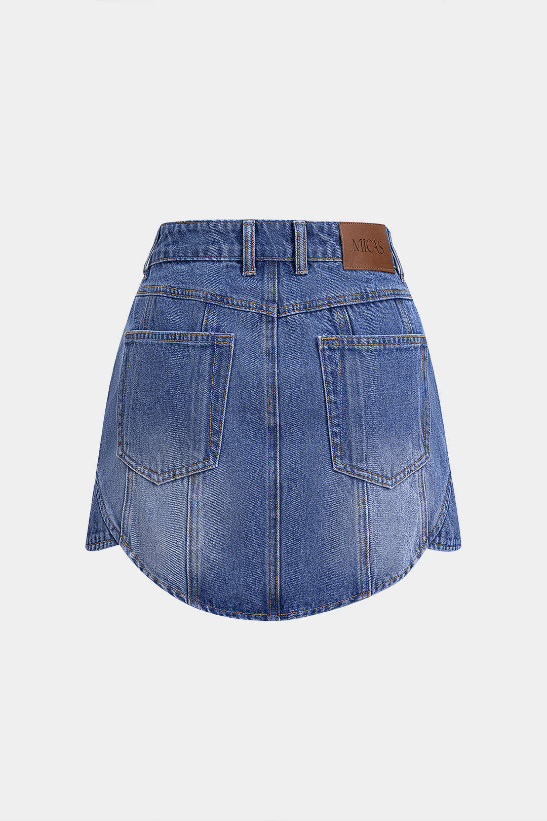 Denim Seamdetail Skirt - Weenar
