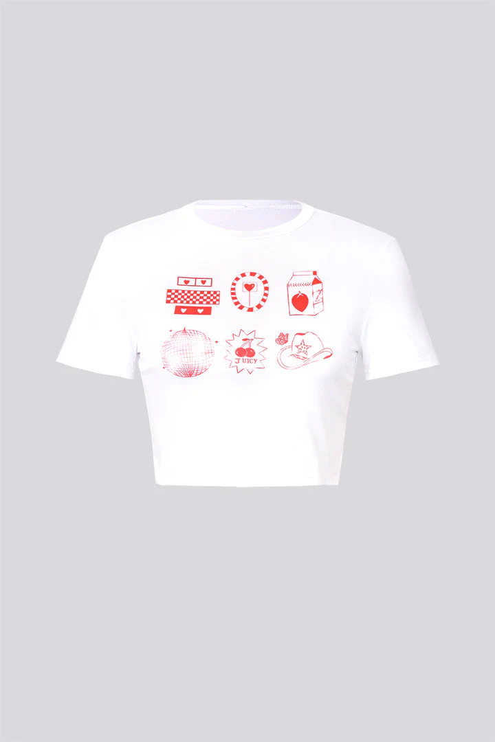 White Cropped T Shirt - Weenar